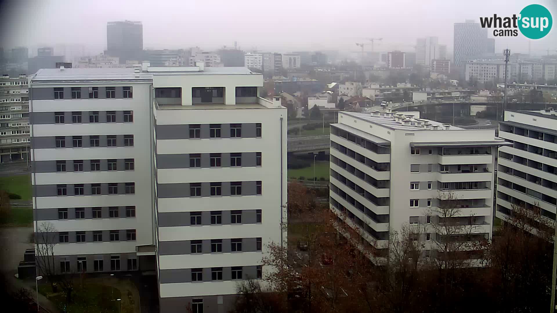 Rotatoria e incrocio viale Slavonska e Marin Držić  – webcam di Zagabria