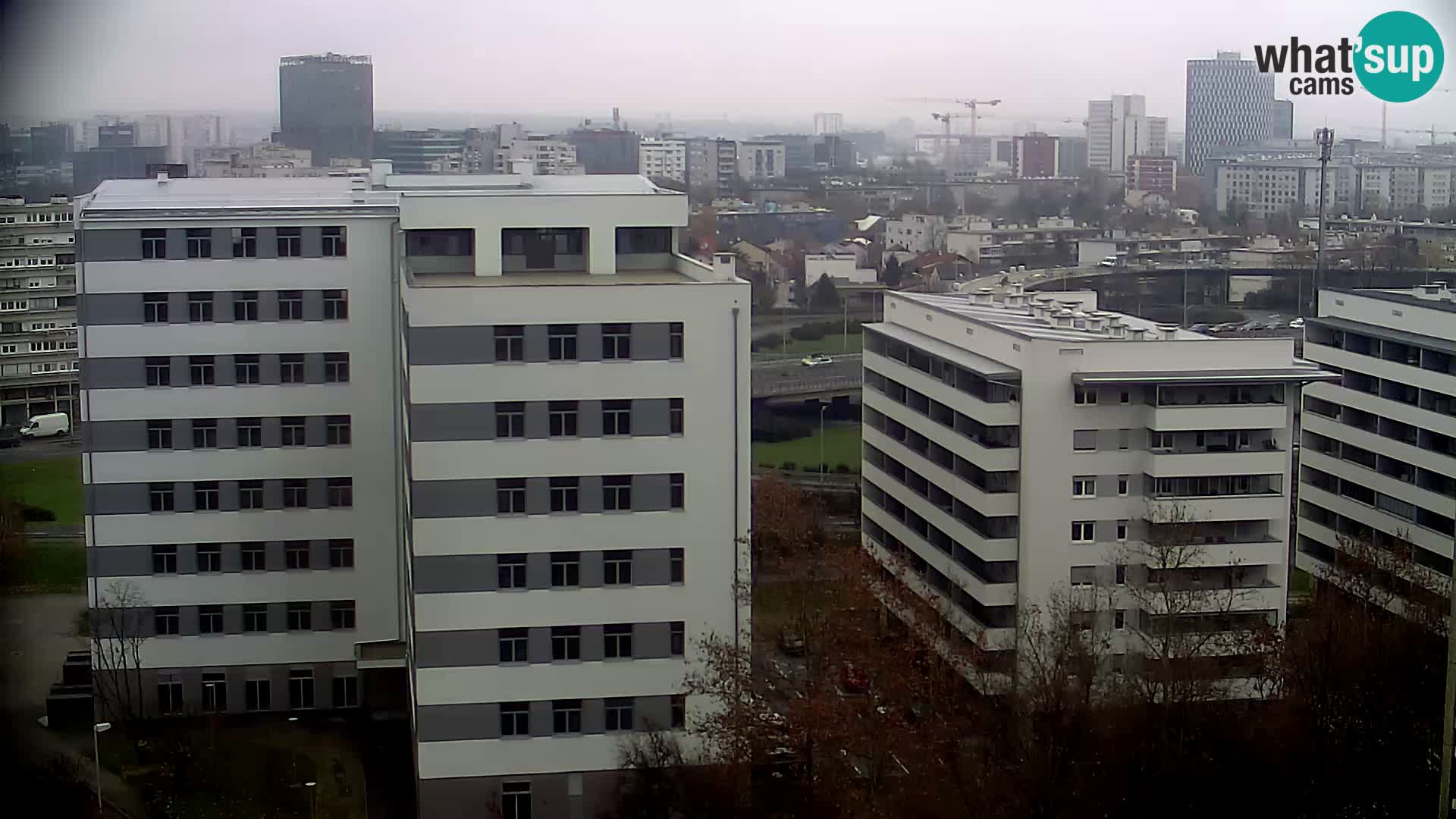 Rotatoria e incrocio viale Slavonska e Marin Držić – webcam di Zagabria