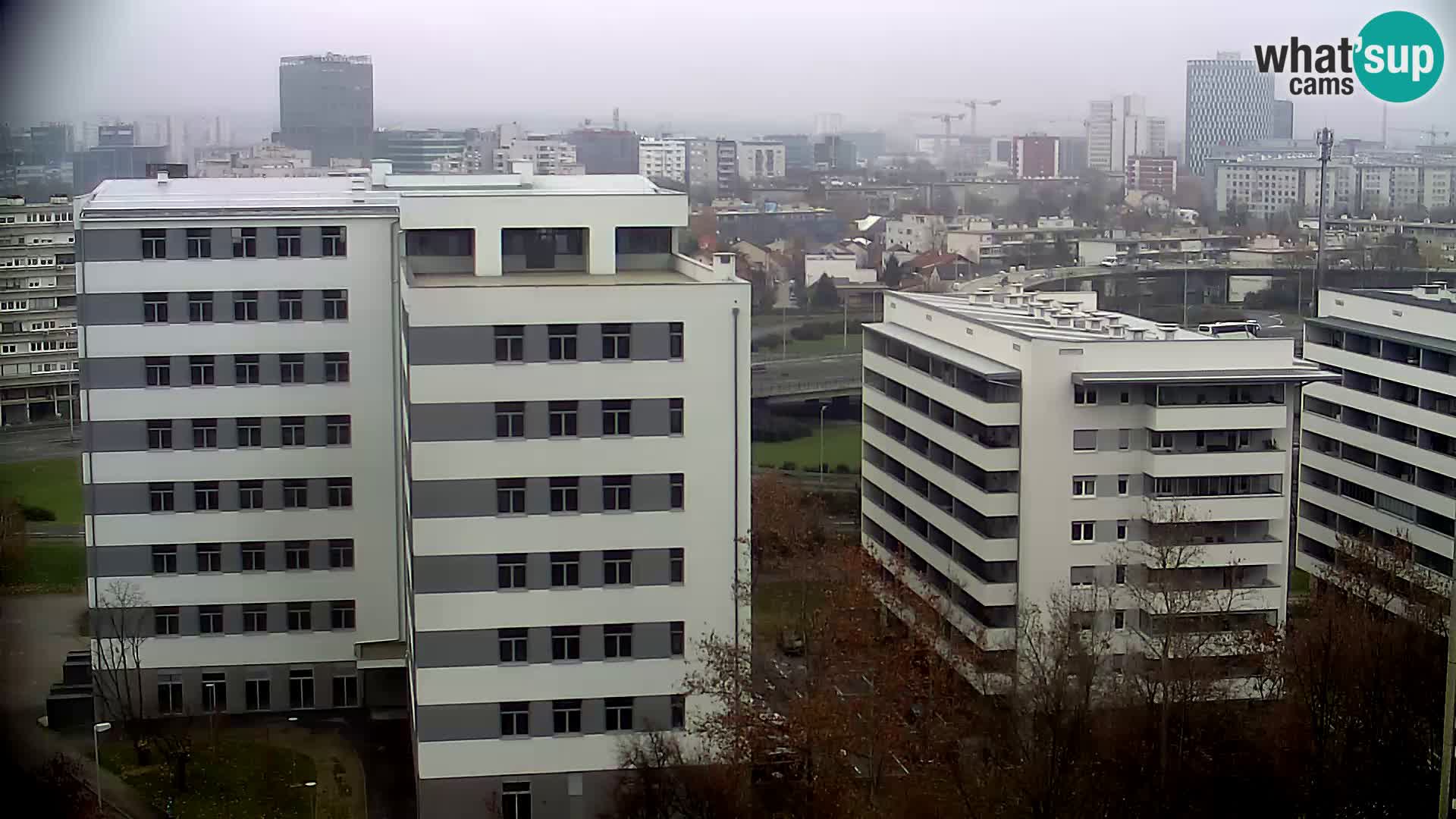 Rotatoria e incrocio viale Slavonska e Marin Držić  – webcam di Zagabria