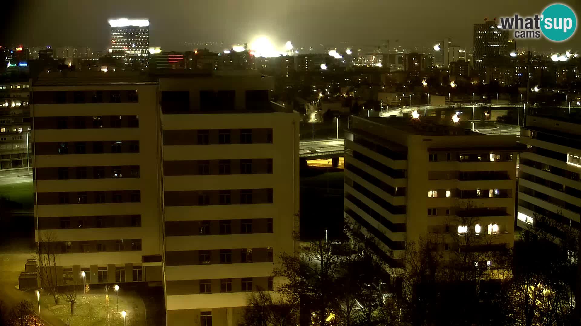 Live Interchange of Slavonska Avenue and Marin Držić Avenue in Zagreb webcam