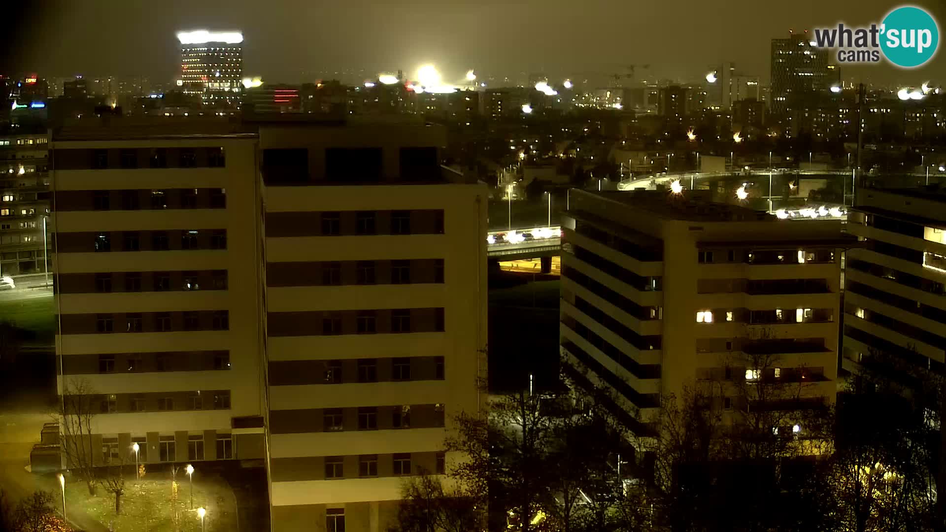 Rond-point en direct traversant les avenues Slavonska et Marin Držić à Zagreb webcam