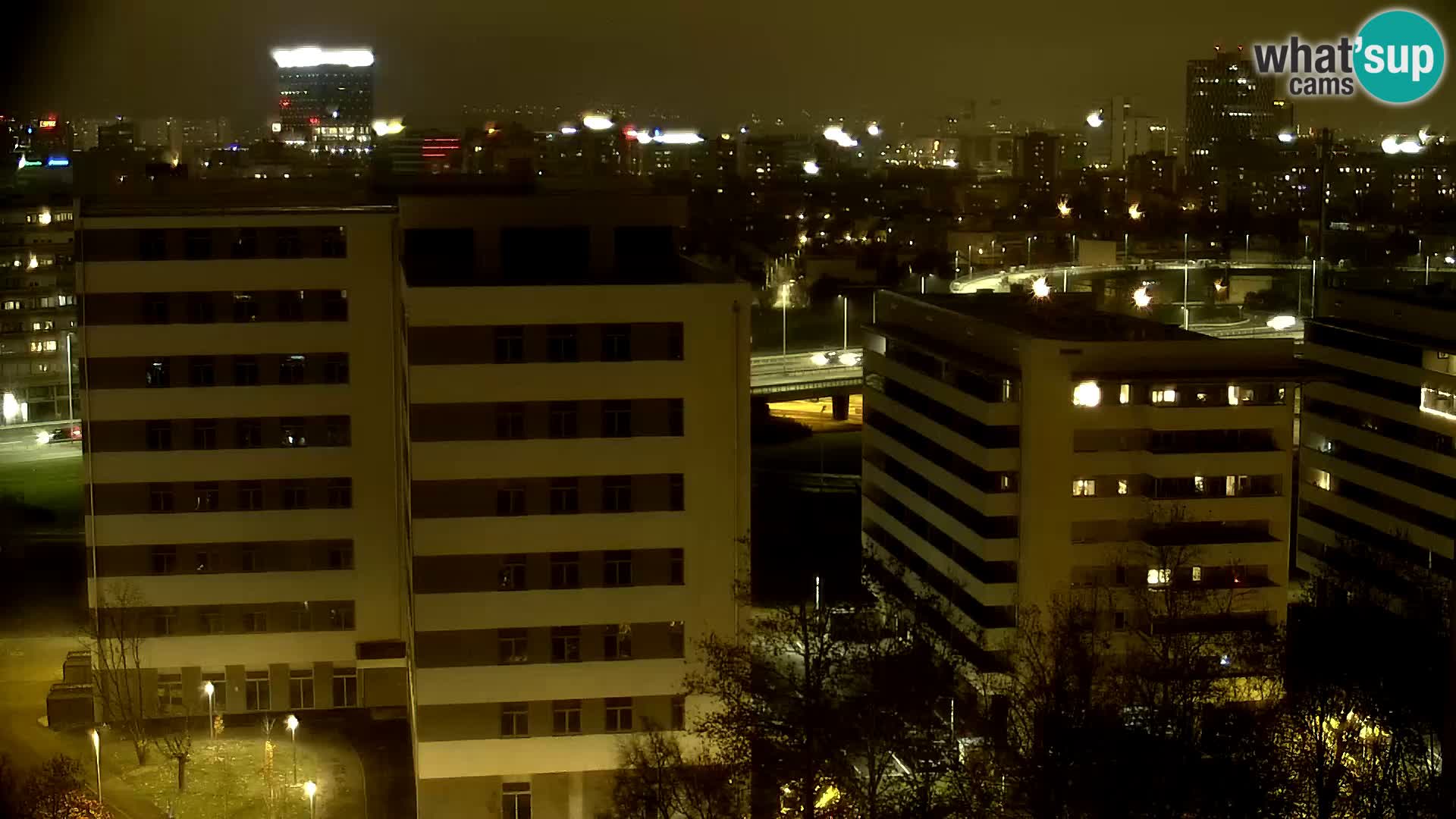 Live-Kreisverkehr Slavonska und Marin Držić Avenue zur Zagreb Webcam