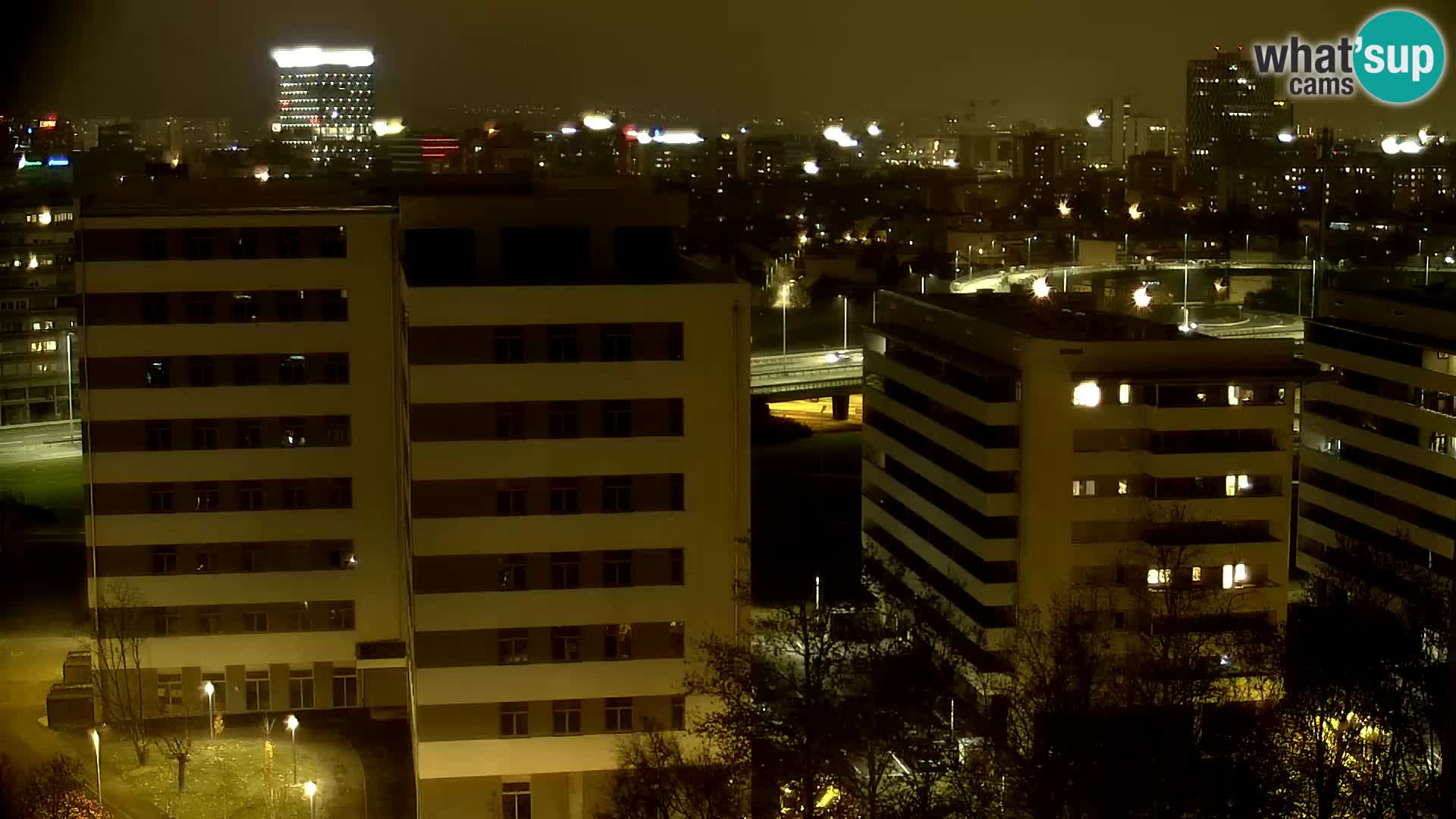 Live-Kreisverkehr Slavonska und Marin Držić Avenue zur Zagreb Webcam