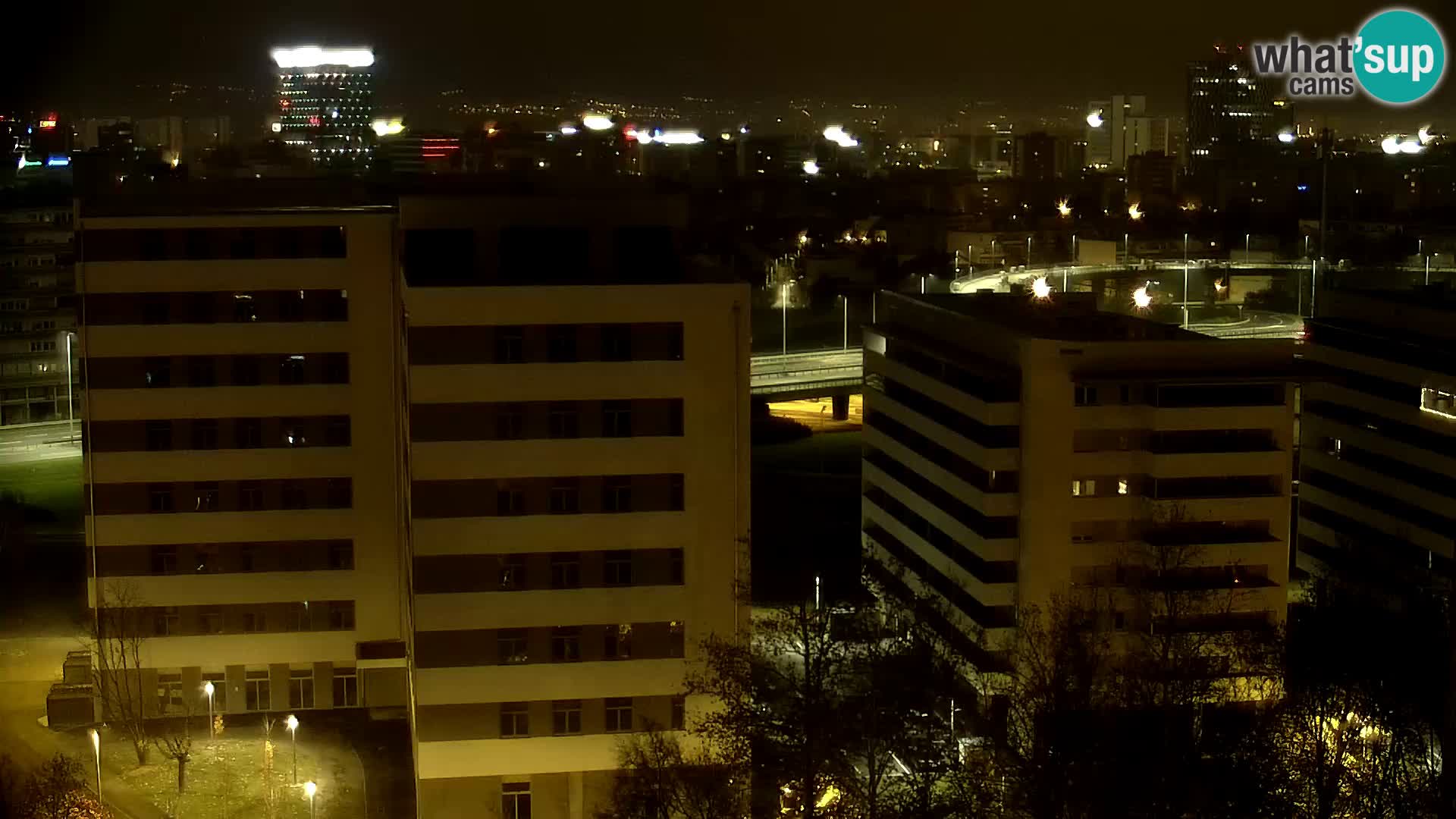 Krožišče Slavonske in Marin Držićeve ulice v Zagrebu v živo