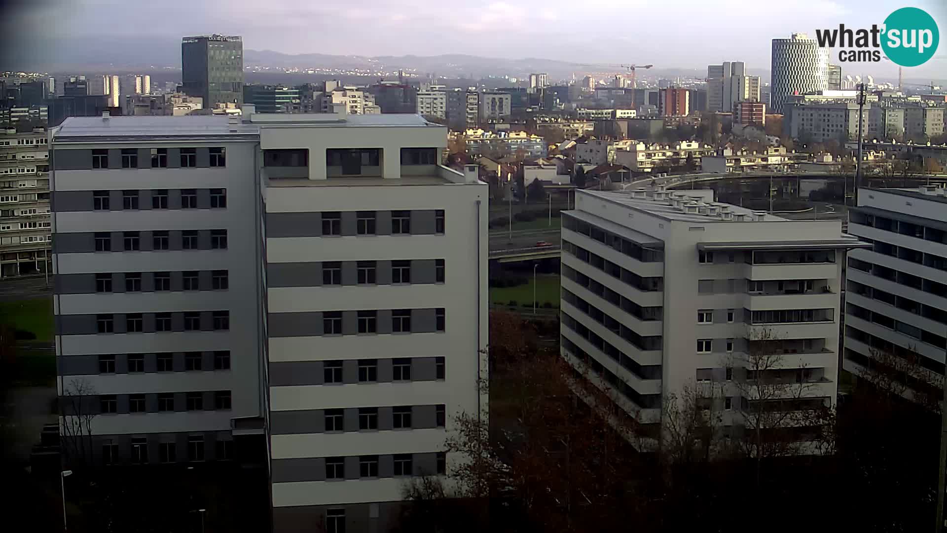 Rotatoria e incrocio viale Slavonska e Marin Držić – webcam di Zagabria
