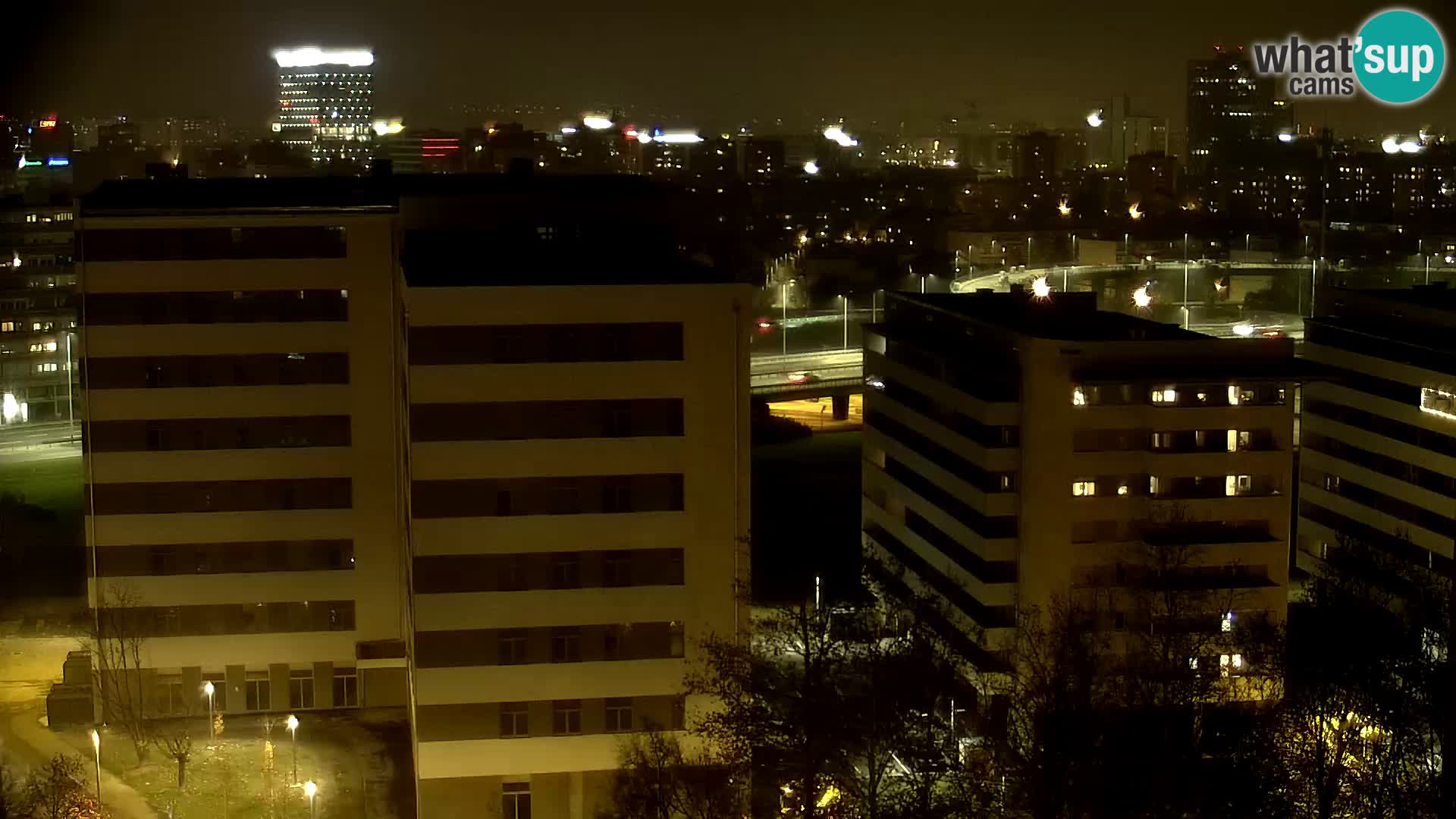 Live Interchange of Slavonska Avenue and Marin Držić Avenue in Zagreb webcam