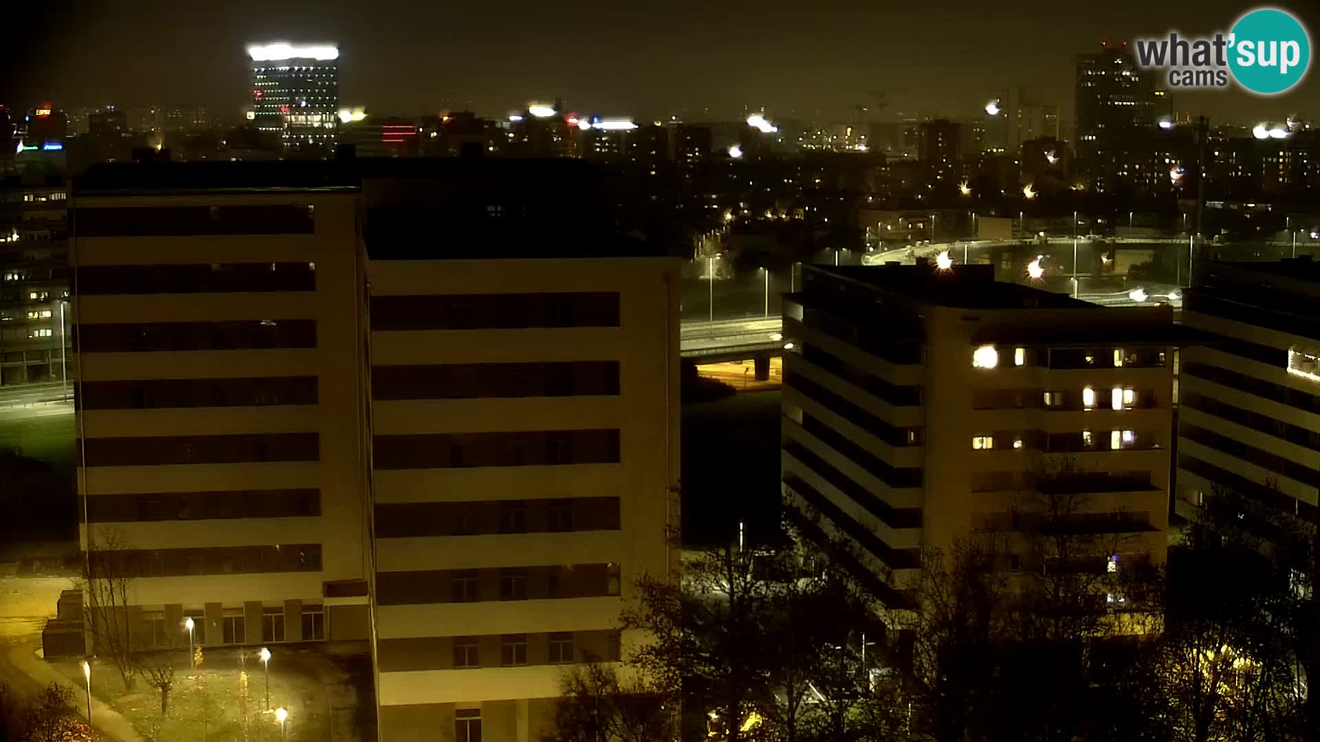 Krožišče Slavonske in Marin Držićeve ulice v Zagrebu v živo