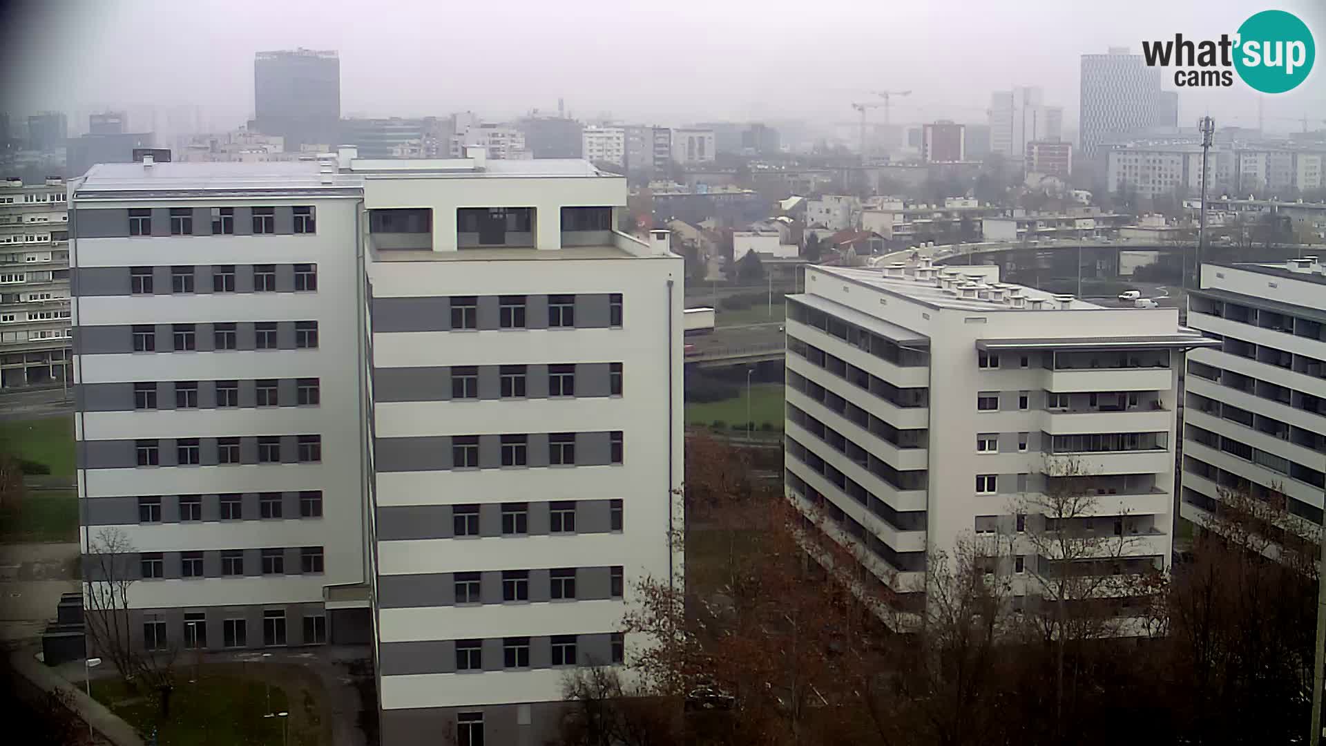 Live Interchange of Slavonska Avenue and Marin Držić Avenue in Zagreb webcam