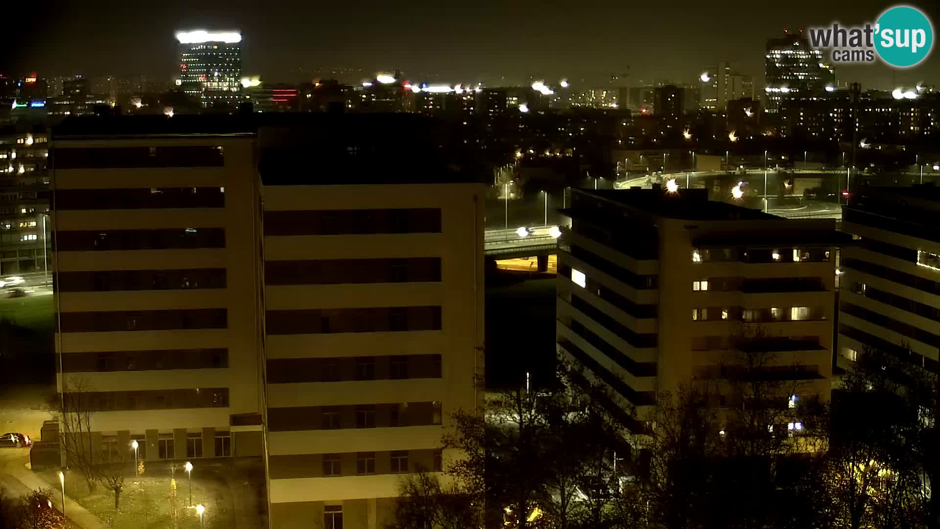 Live Interchange of Slavonska Avenue and Marin Držić Avenue in Zagreb webcam