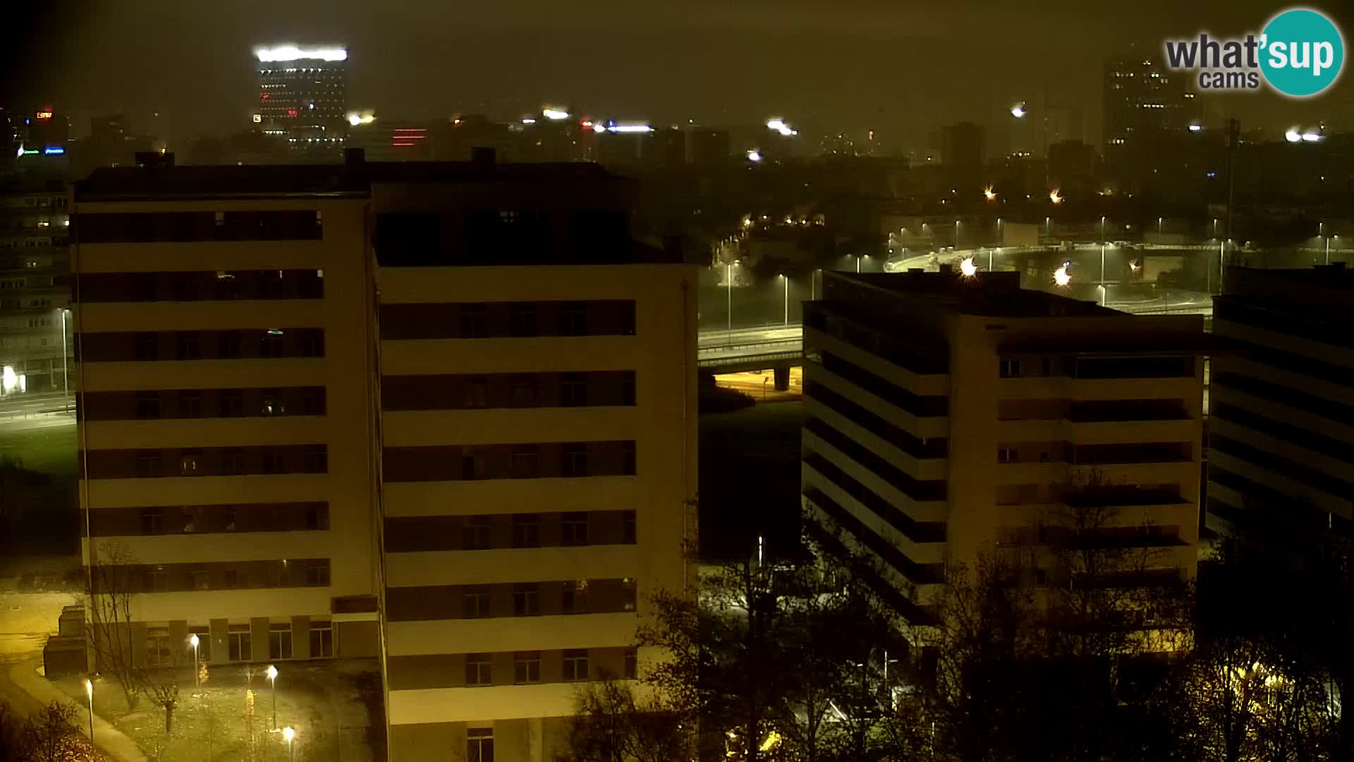 Live Interchange of Slavonska Avenue and Marin Držić Avenue in Zagreb webcam