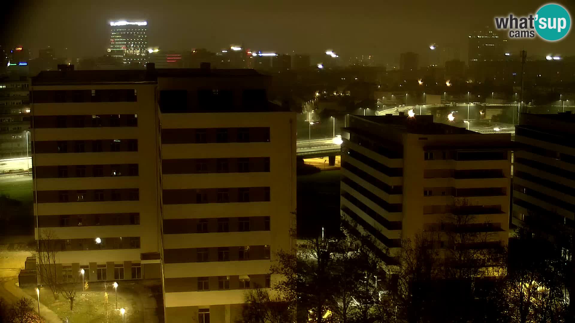 Live-Kreisverkehr Slavonska und Marin Držić Avenue zur Zagreb Webcam