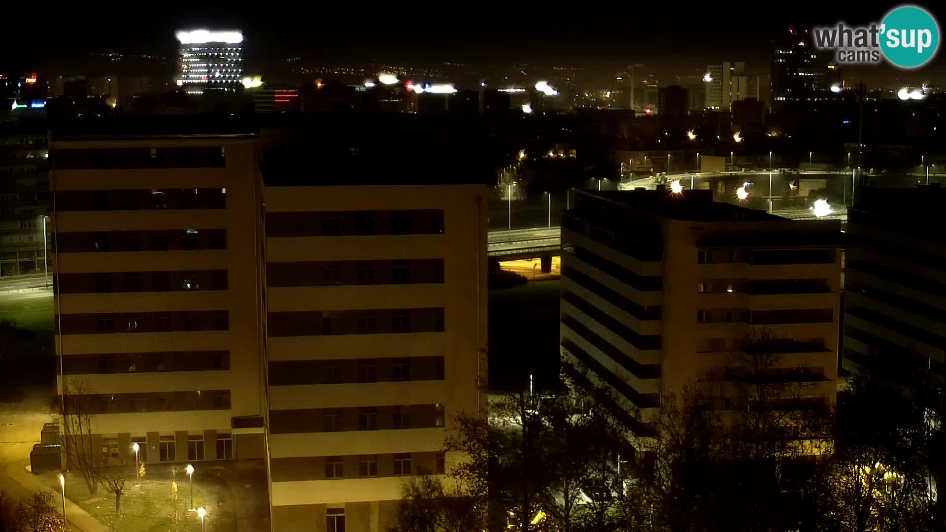 Live-Kreisverkehr Slavonska und Marin Držić Avenue zur Zagreb Webcam