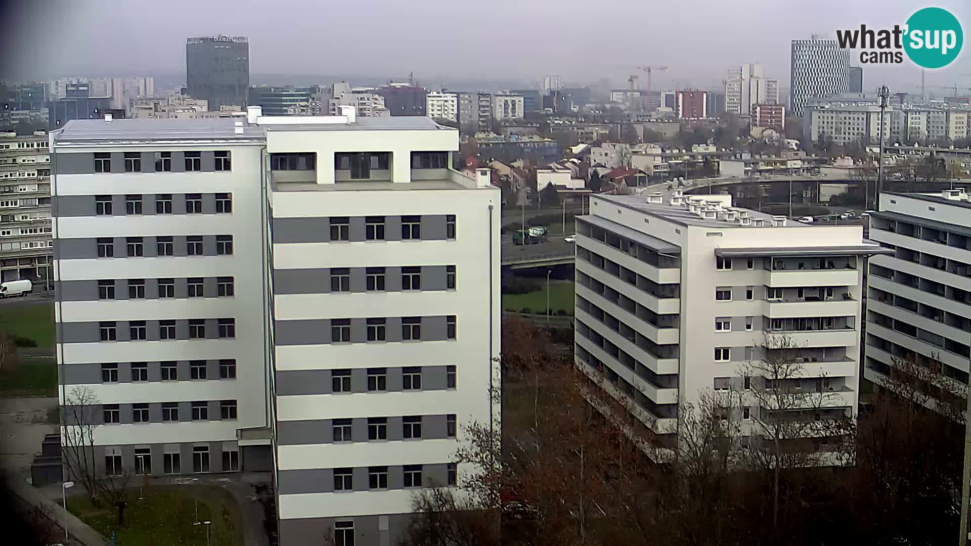 Live Interchange of Slavonska Avenue and Marin Držić Avenue in Zagreb webcam