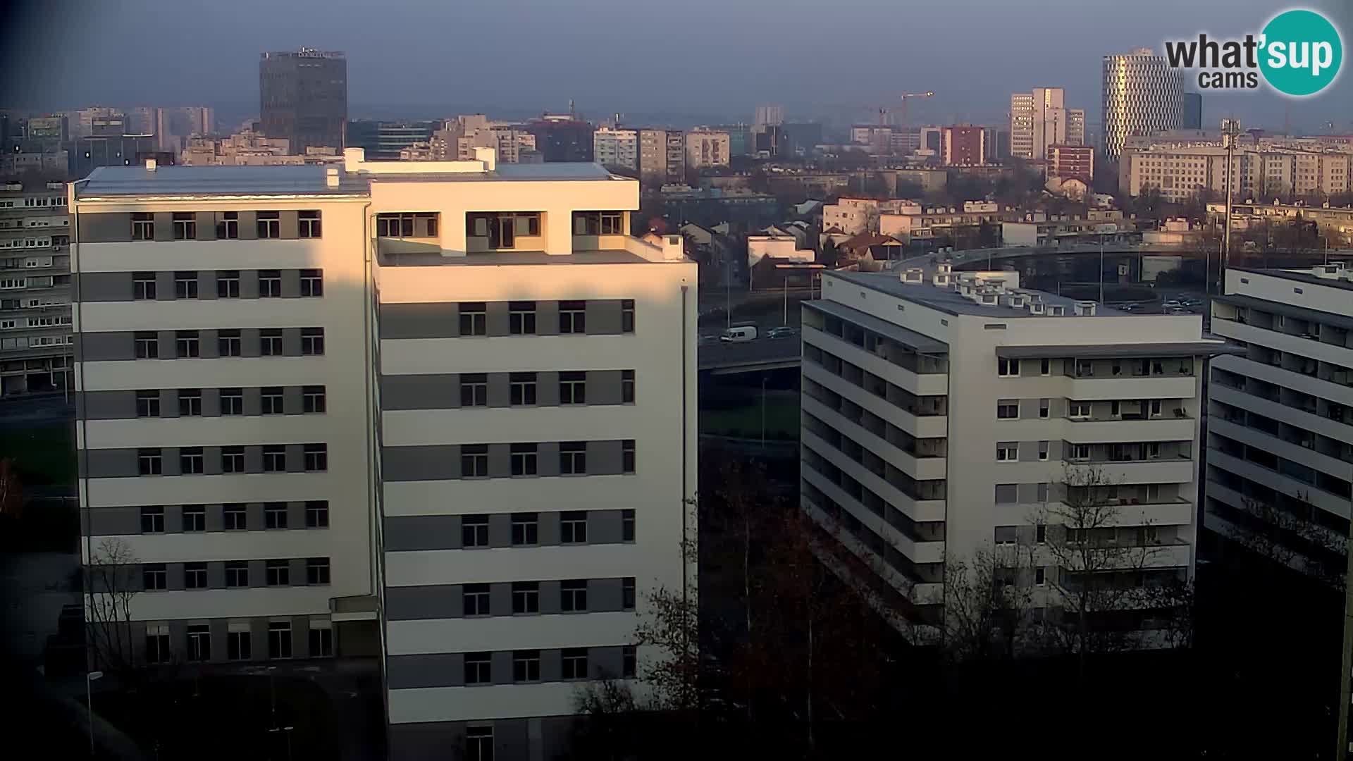 Rotatoria e incrocio viale Slavonska e Marin Držić – webcam di Zagabria