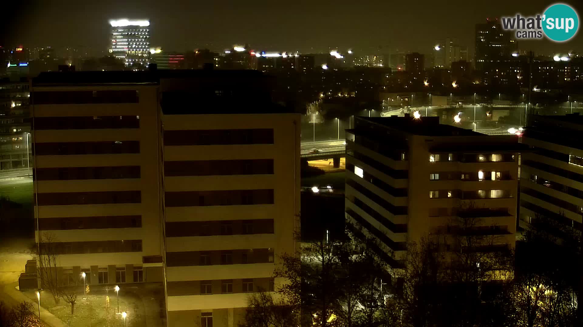 Rotatoria e incrocio viale Slavonska e Marin Držić  – webcam di Zagabria