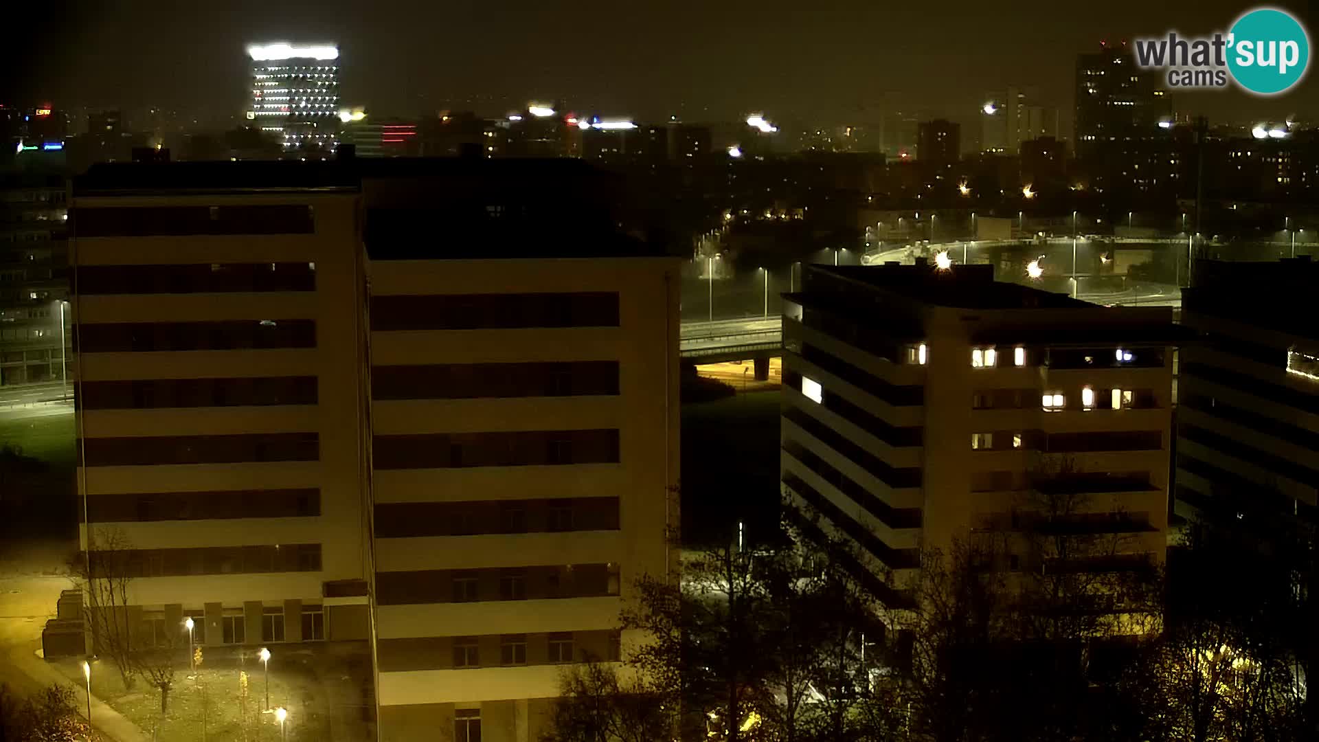 Rotatoria e incrocio viale Slavonska e Marin Držić  – webcam di Zagabria