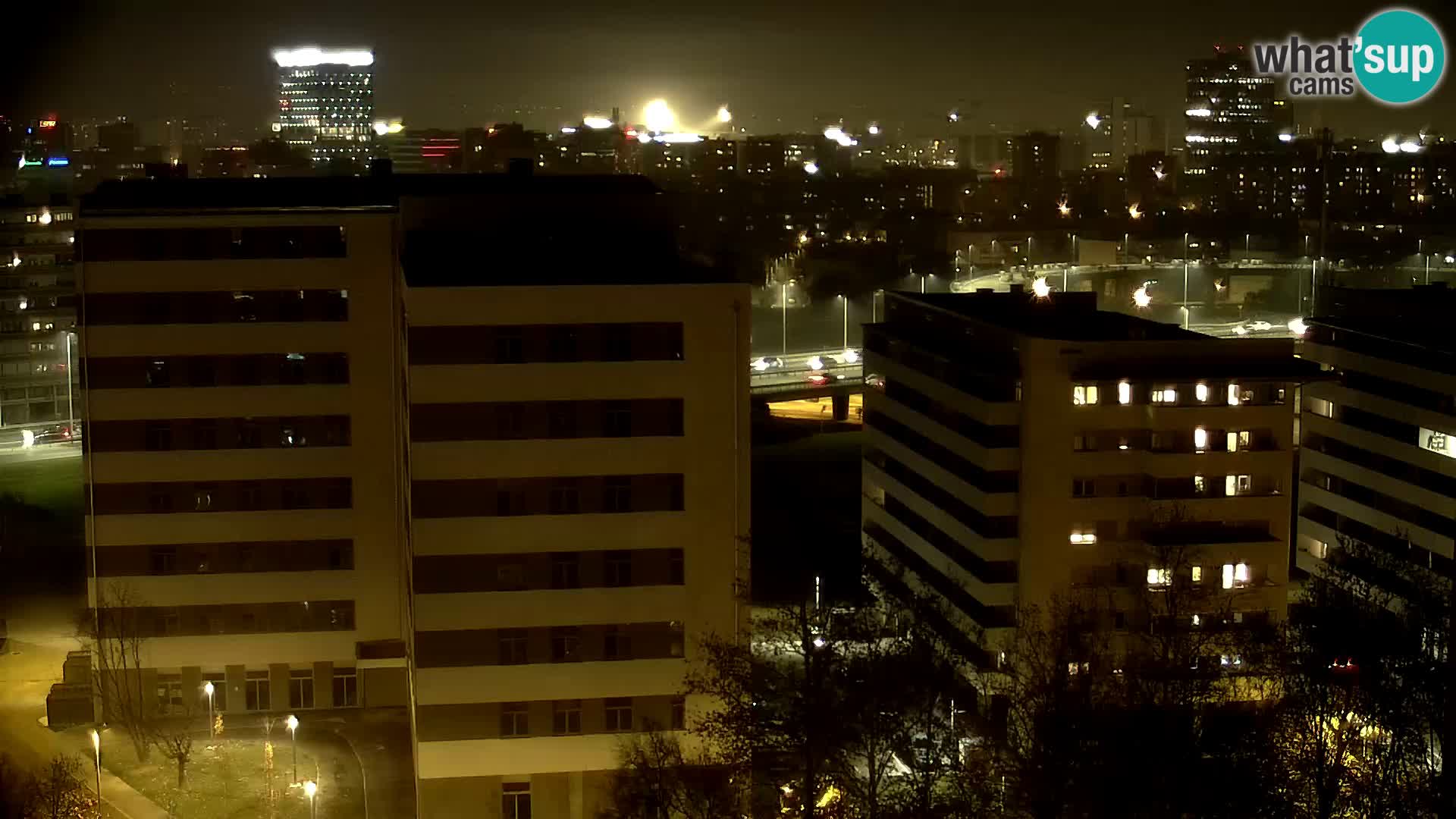 Live Interchange of Slavonska Avenue and Marin Držić Avenue in Zagreb webcam