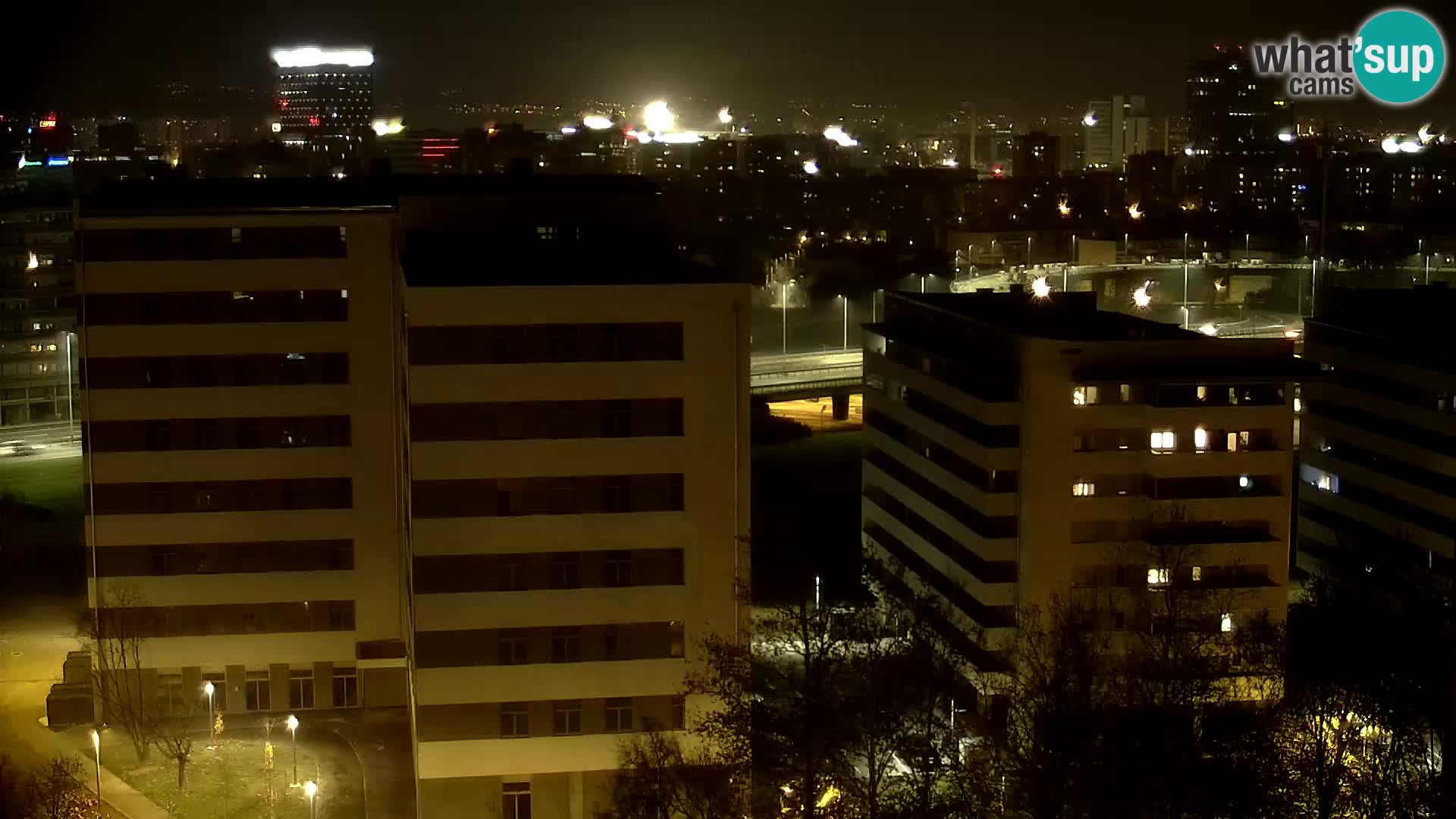 Live Interchange of Slavonska Avenue and Marin Držić Avenue in Zagreb webcam