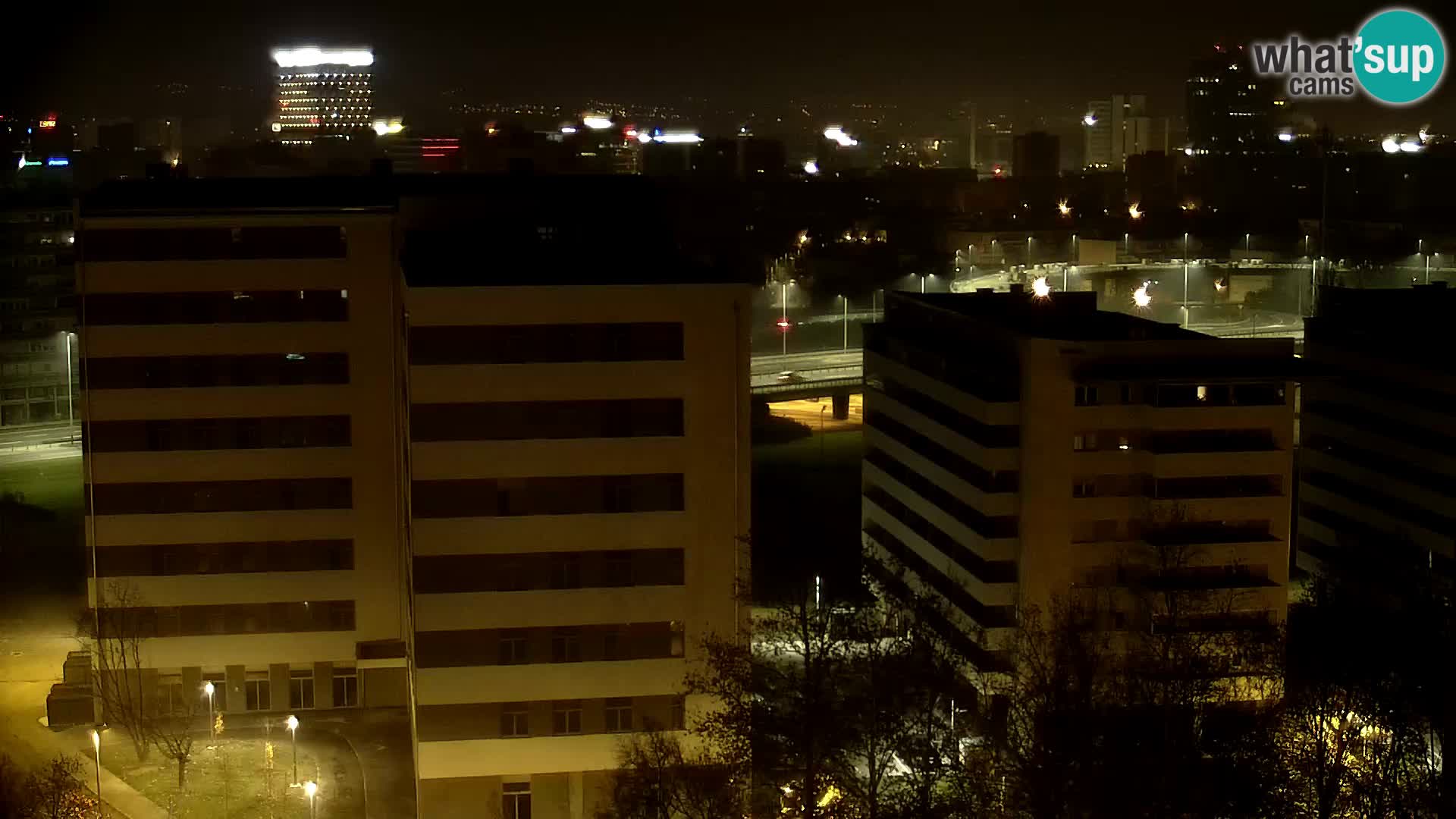 Live Interchange of Slavonska Avenue and Marin Držić Avenue in Zagreb webcam