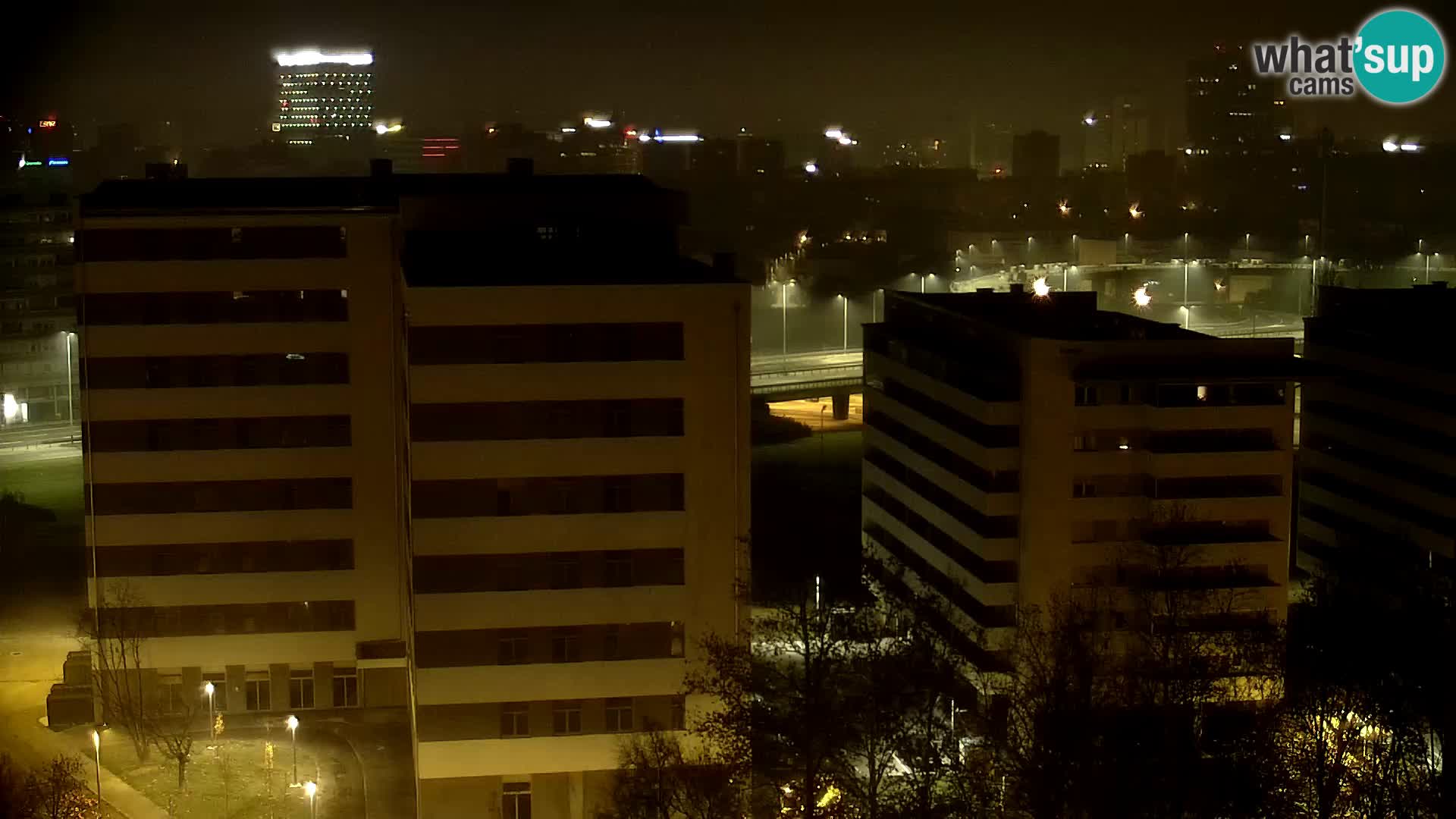 Live-Kreisverkehr Slavonska und Marin Držić Avenue zur Zagreb Webcam