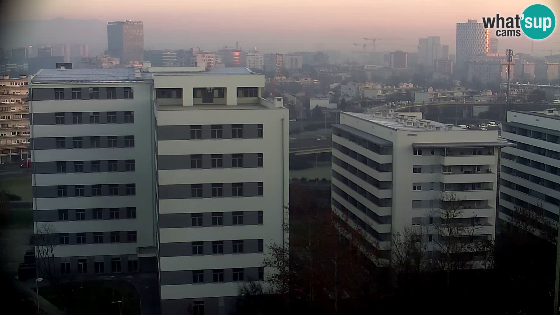 Rotatoria e incrocio viale Slavonska e Marin Držić – webcam di Zagabria