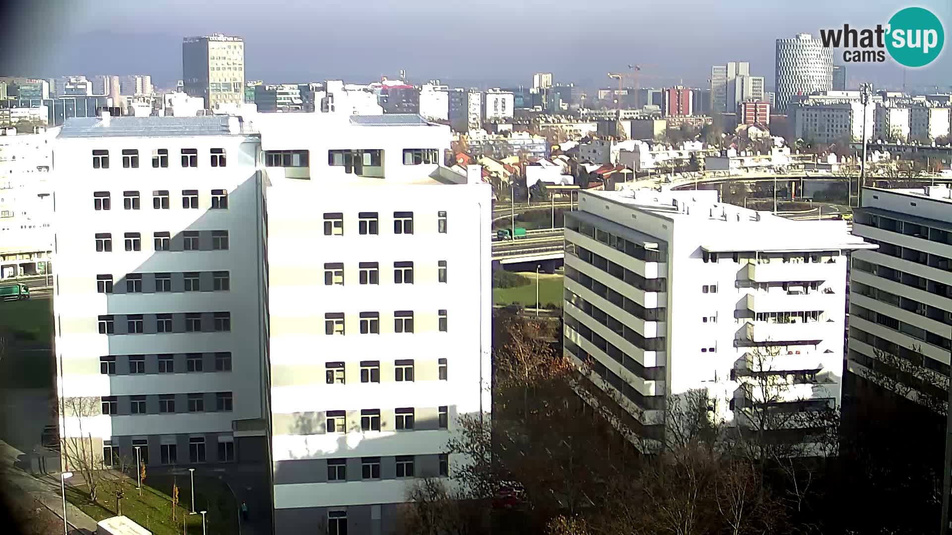 Live Interchange of Slavonska Avenue and Marin Držić Avenue in Zagreb webcam