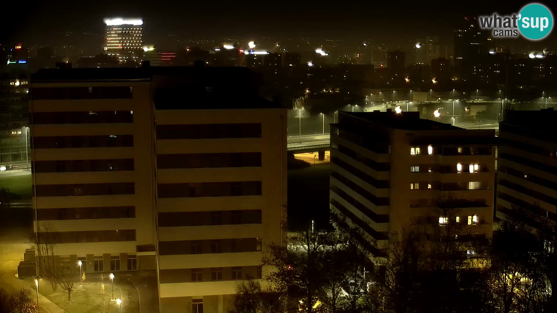 Live-Kreisverkehr Slavonska und Marin Držić Avenue zur Zagreb Webcam