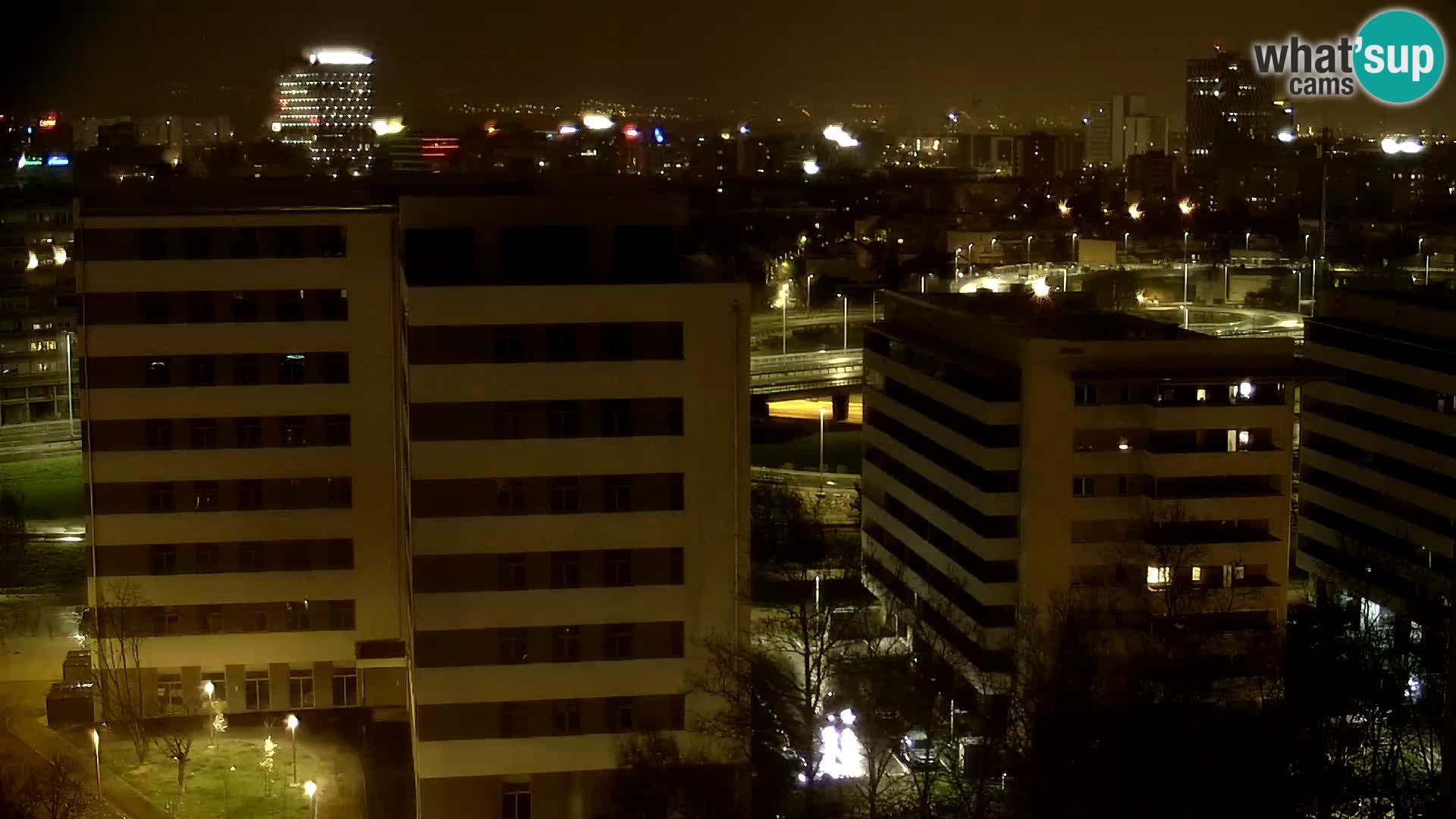 Rotatoria e incrocio viale Slavonska e Marin Držić  – webcam di Zagabria