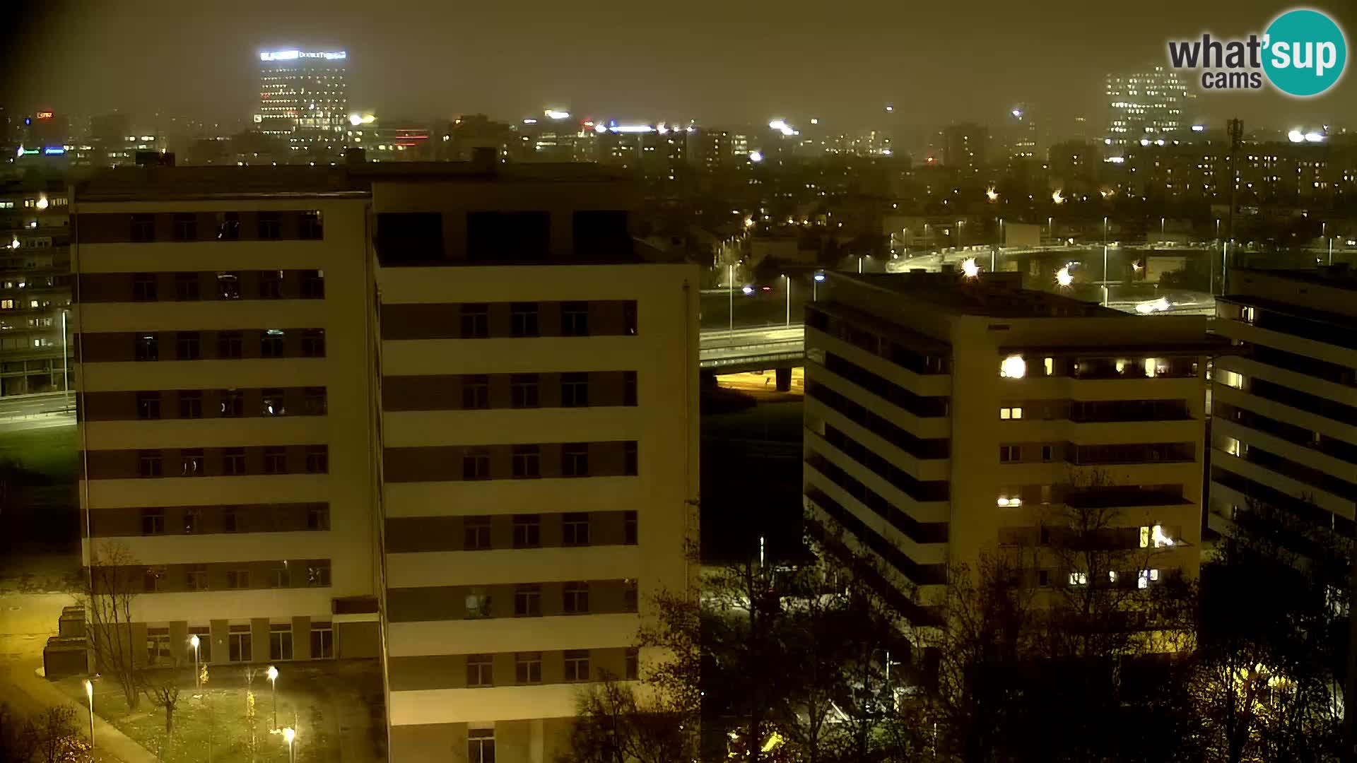 Live-Kreisverkehr Slavonska und Marin Držić Avenue zur Zagreb Webcam