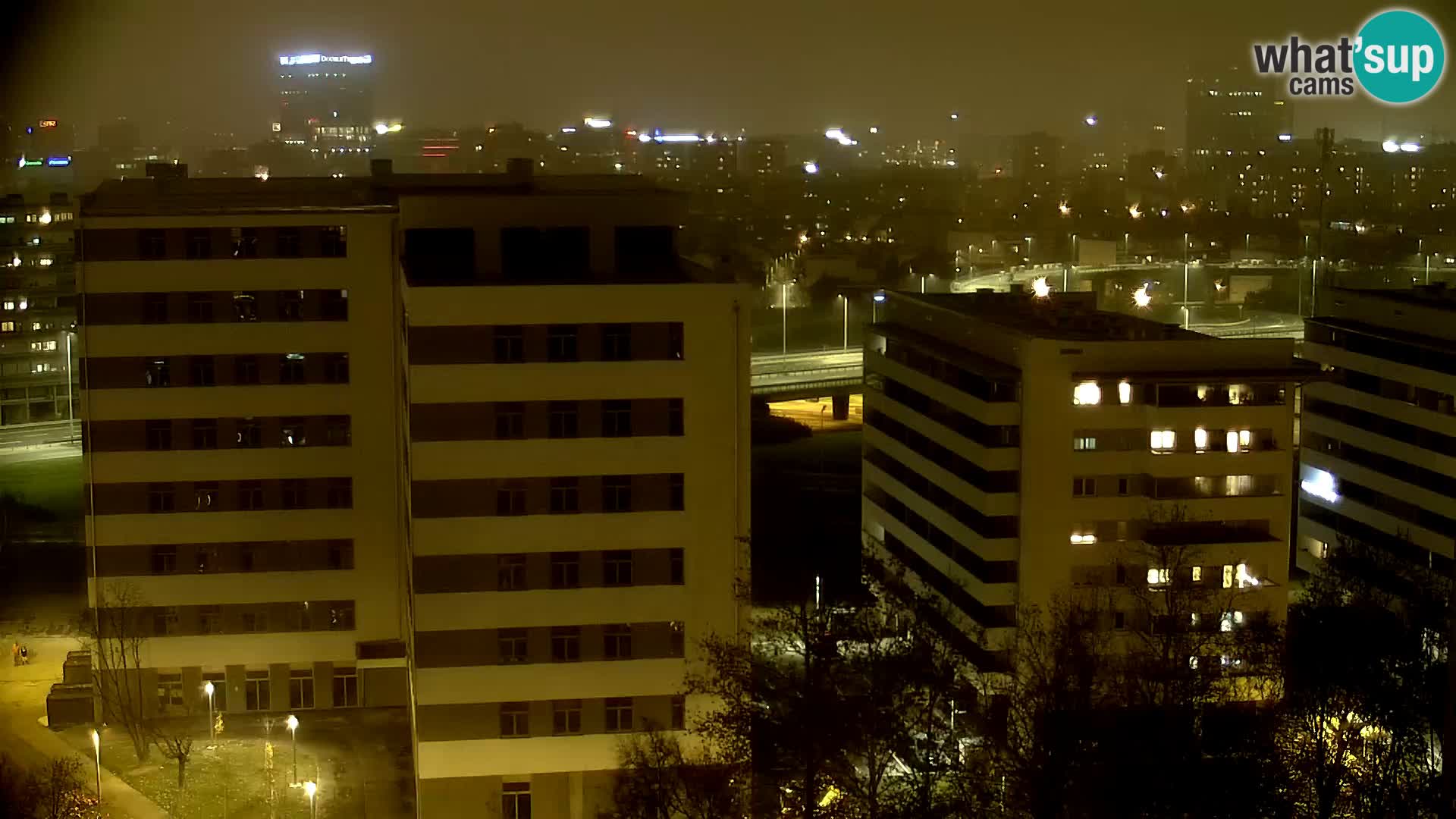 Rotatoria e incrocio viale Slavonska e Marin Držić  – webcam di Zagabria