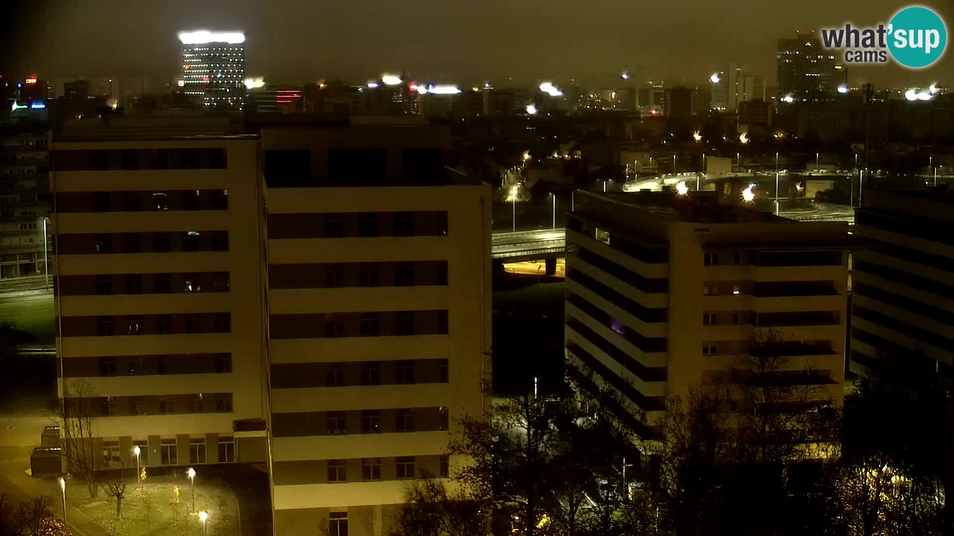 Live Interchange of Slavonska Avenue and Marin Držić Avenue in Zagreb webcam