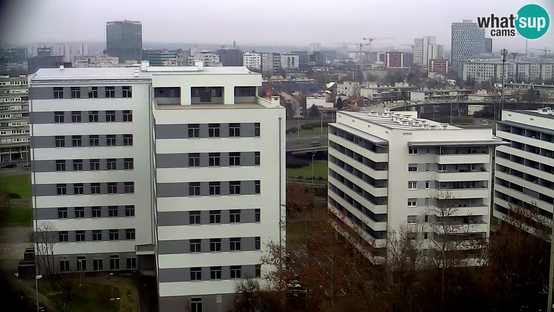 Live Interchange of Slavonska Avenue and Marin Držić Avenue in Zagreb webcam