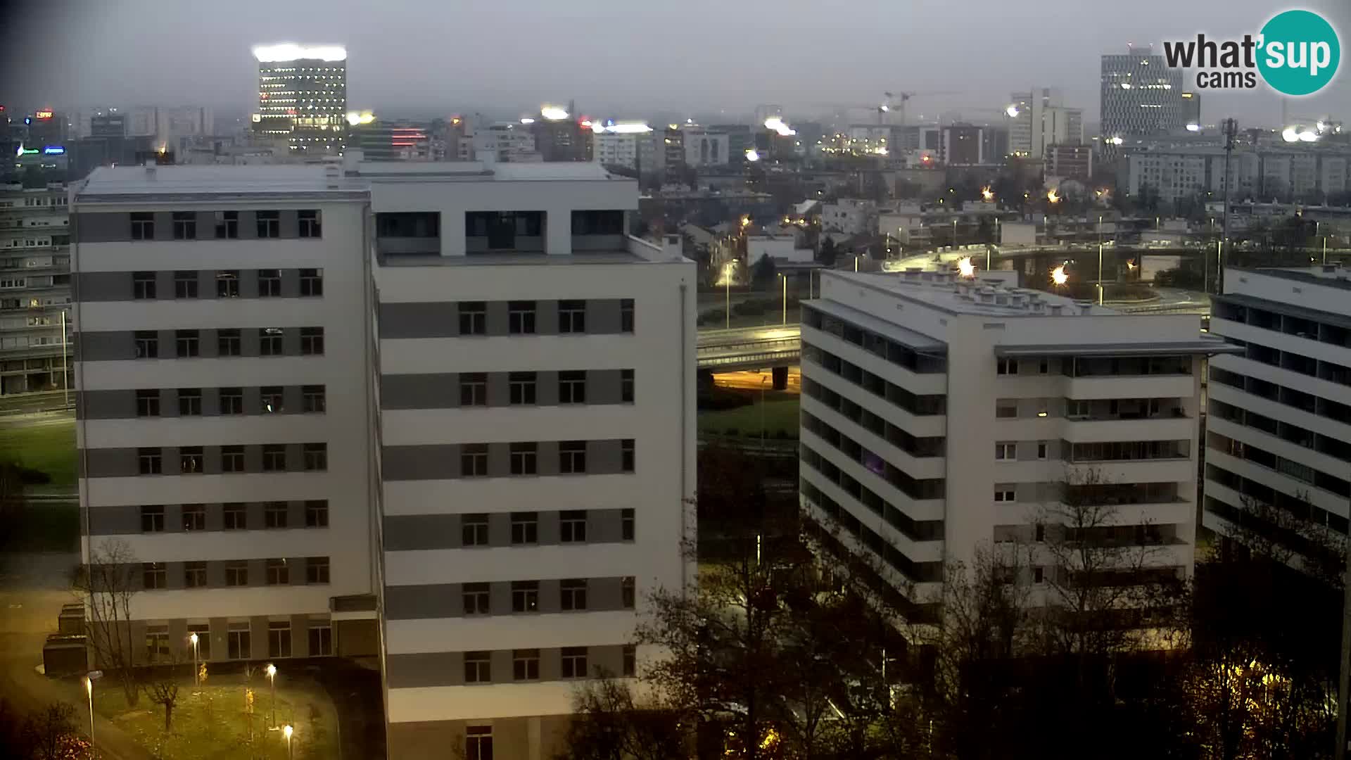 Live Interchange of Slavonska Avenue and Marin Držić Avenue in Zagreb webcam