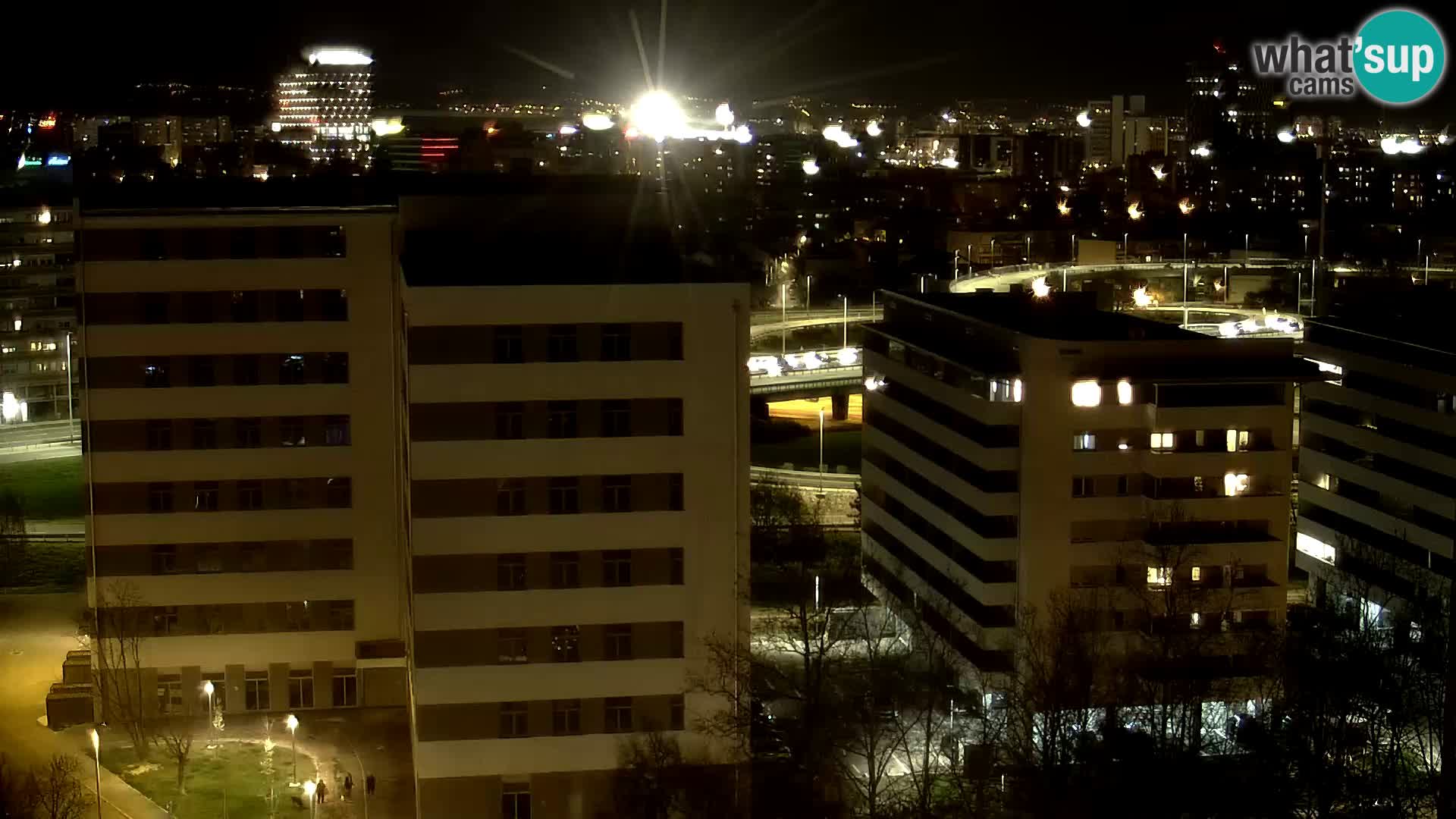 Live-Kreisverkehr Slavonska und Marin Držić Avenue zur Zagreb Webcam