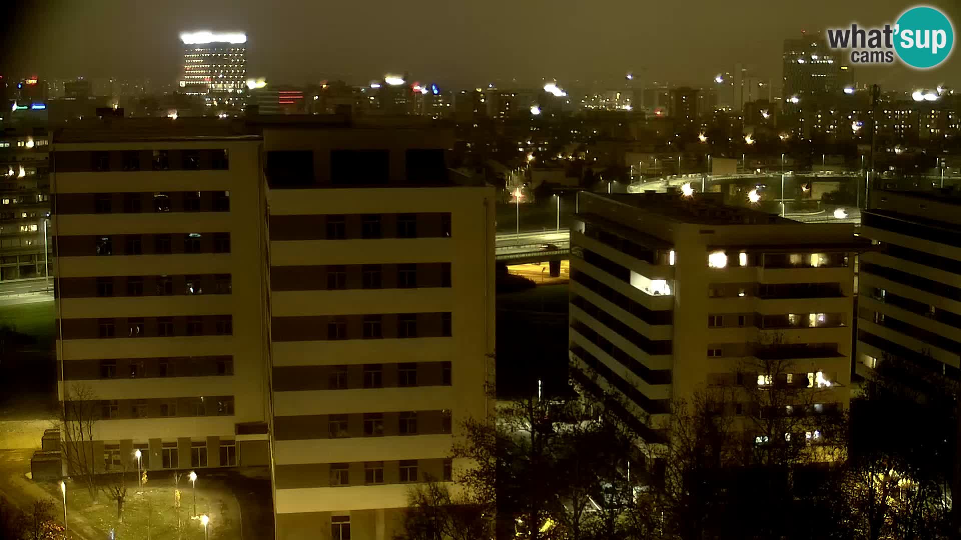 Live Interchange of Slavonska Avenue and Marin Držić Avenue in Zagreb webcam