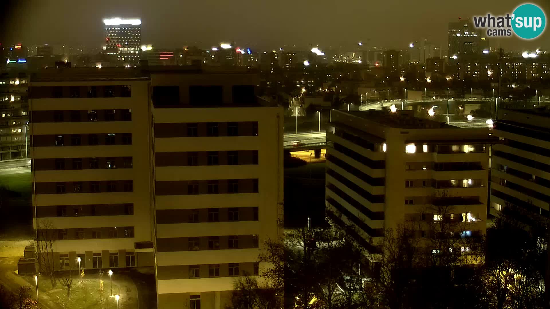 Live-Kreisverkehr Slavonska und Marin Držić Avenue zur Zagreb Webcam