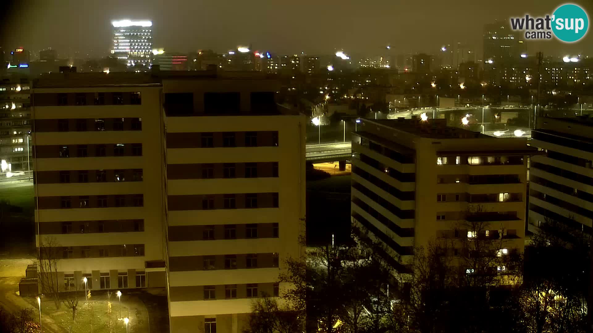 Krožišče Slavonske in Marin Držićeve ulice v Zagrebu v živo