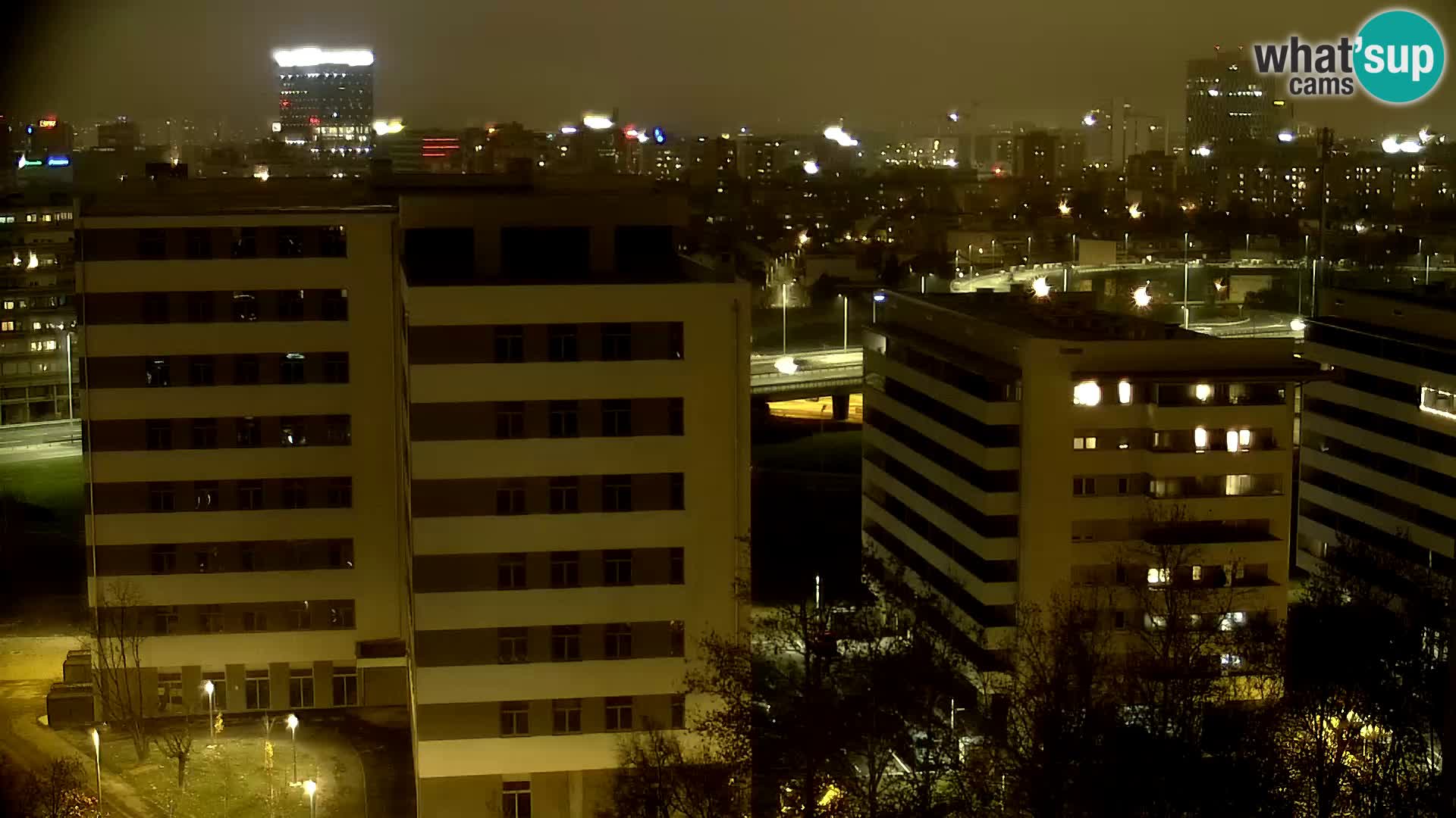Live Interchange of Slavonska Avenue and Marin Držić Avenue in Zagreb webcam