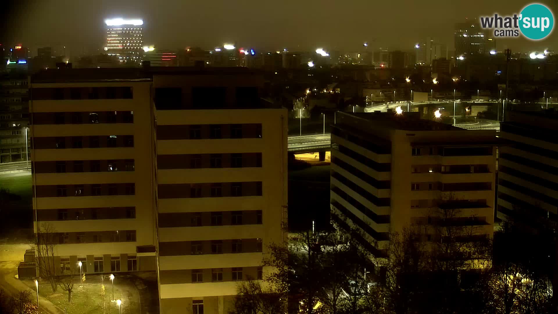 Krožišče Slavonske in Marin Držićeve ulice v Zagrebu v živo