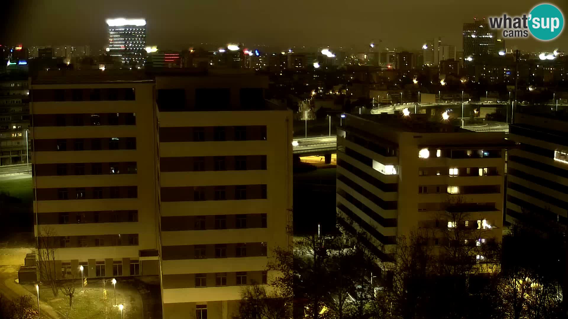 Krožišče Slavonske in Marin Držićeve ulice v Zagrebu v živo