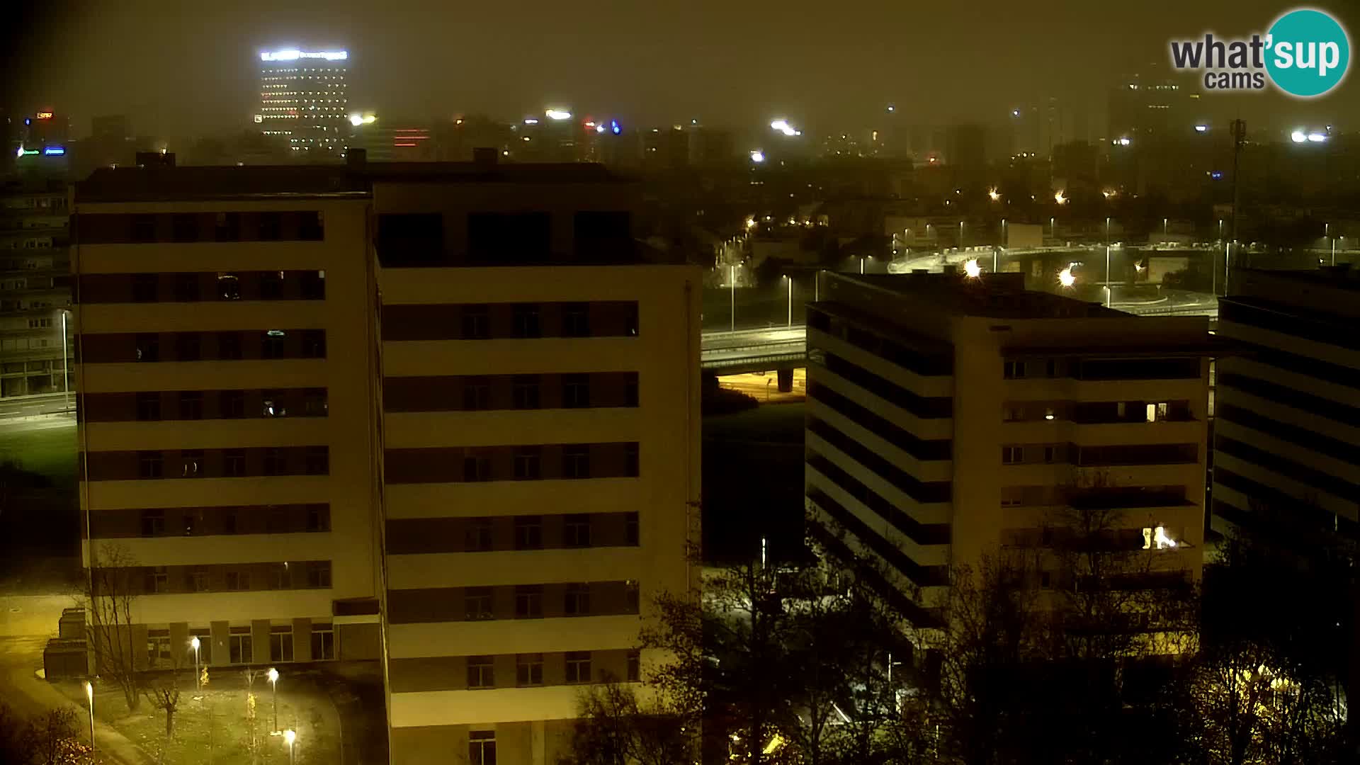 Krožišče Slavonske in Marin Držićeve ulice v Zagrebu v živo