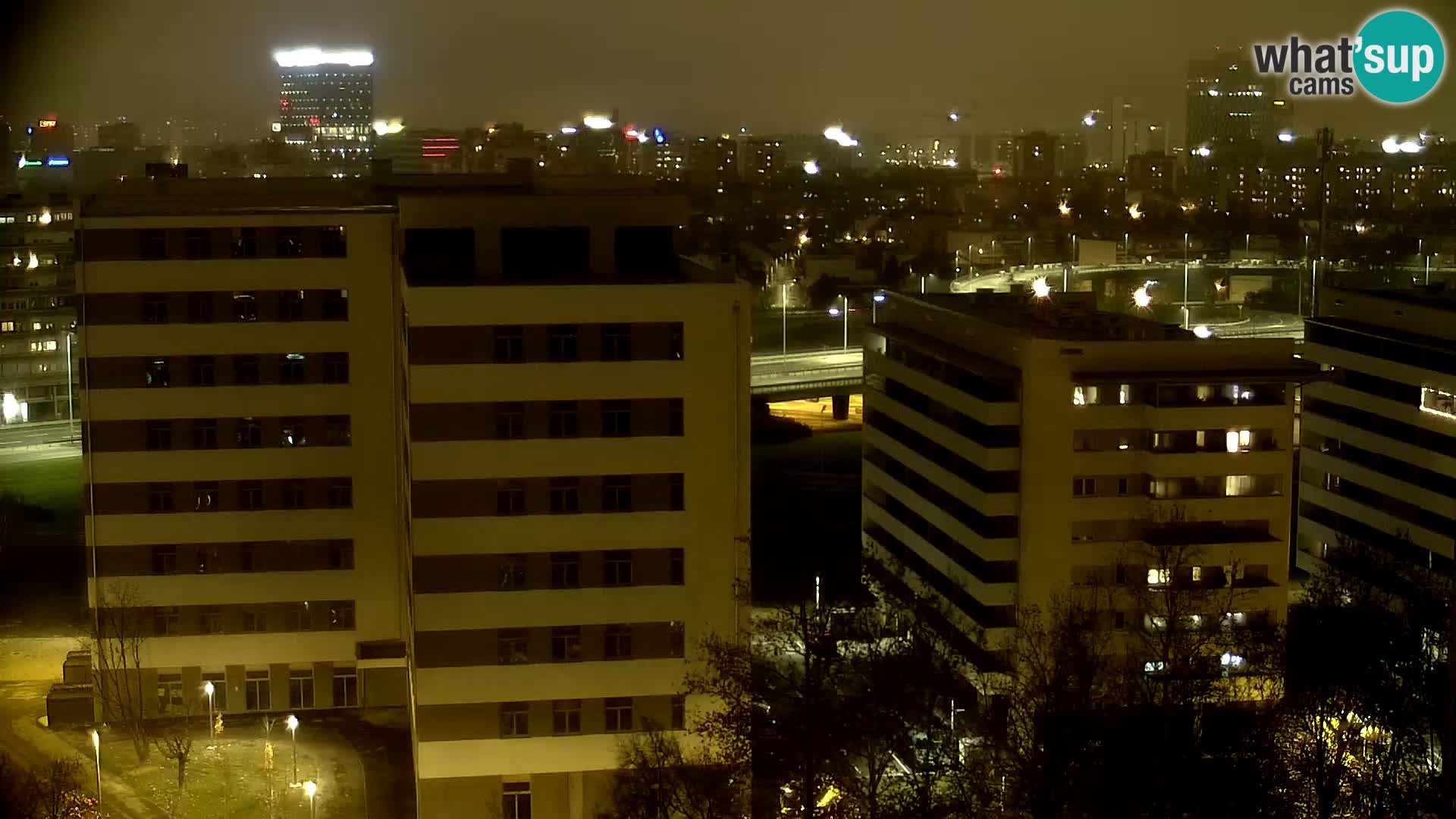 Live-Kreisverkehr Slavonska und Marin Držić Avenue zur Zagreb Webcam