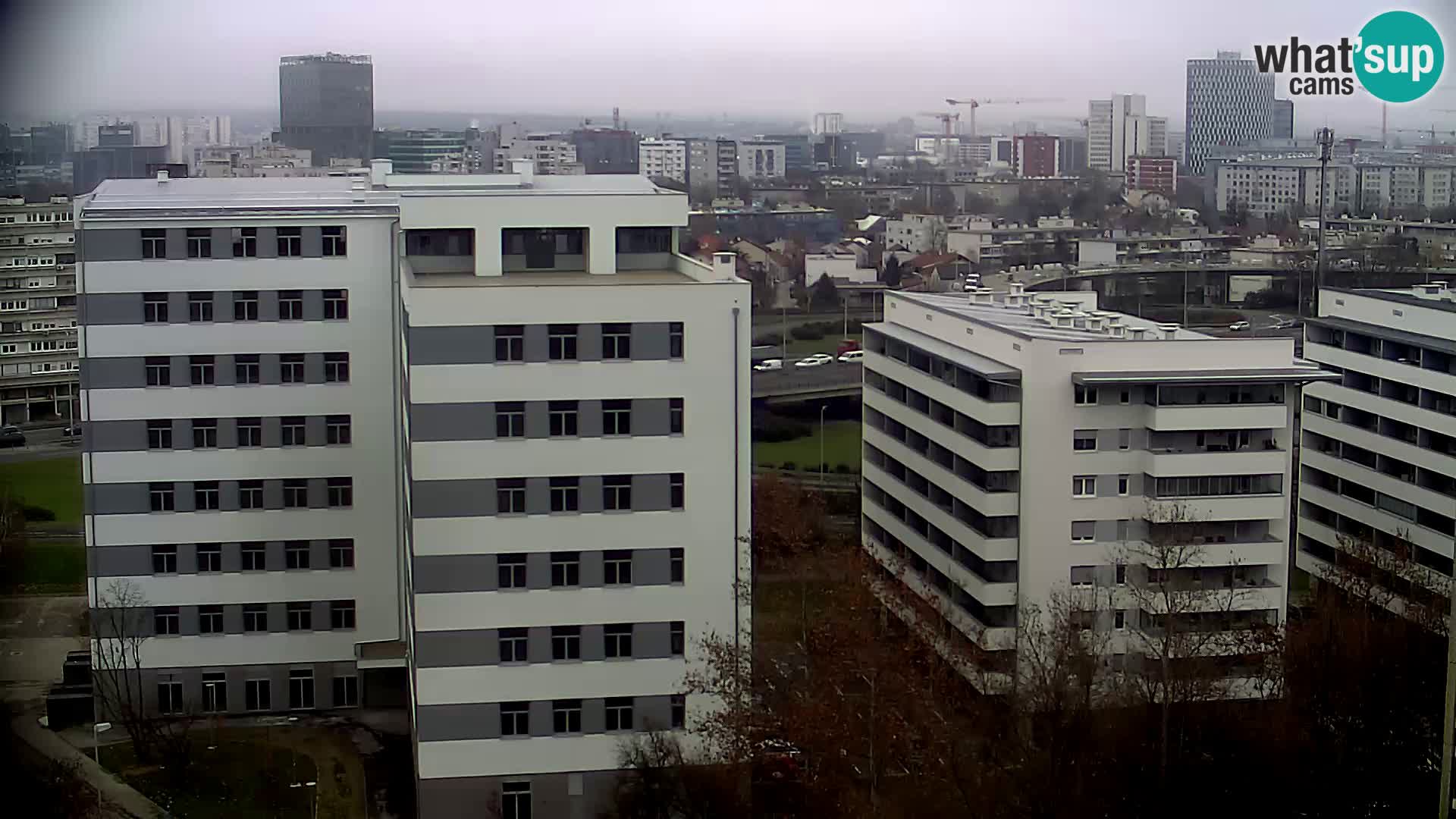 Live Interchange of Slavonska Avenue and Marin Držić Avenue in Zagreb webcam