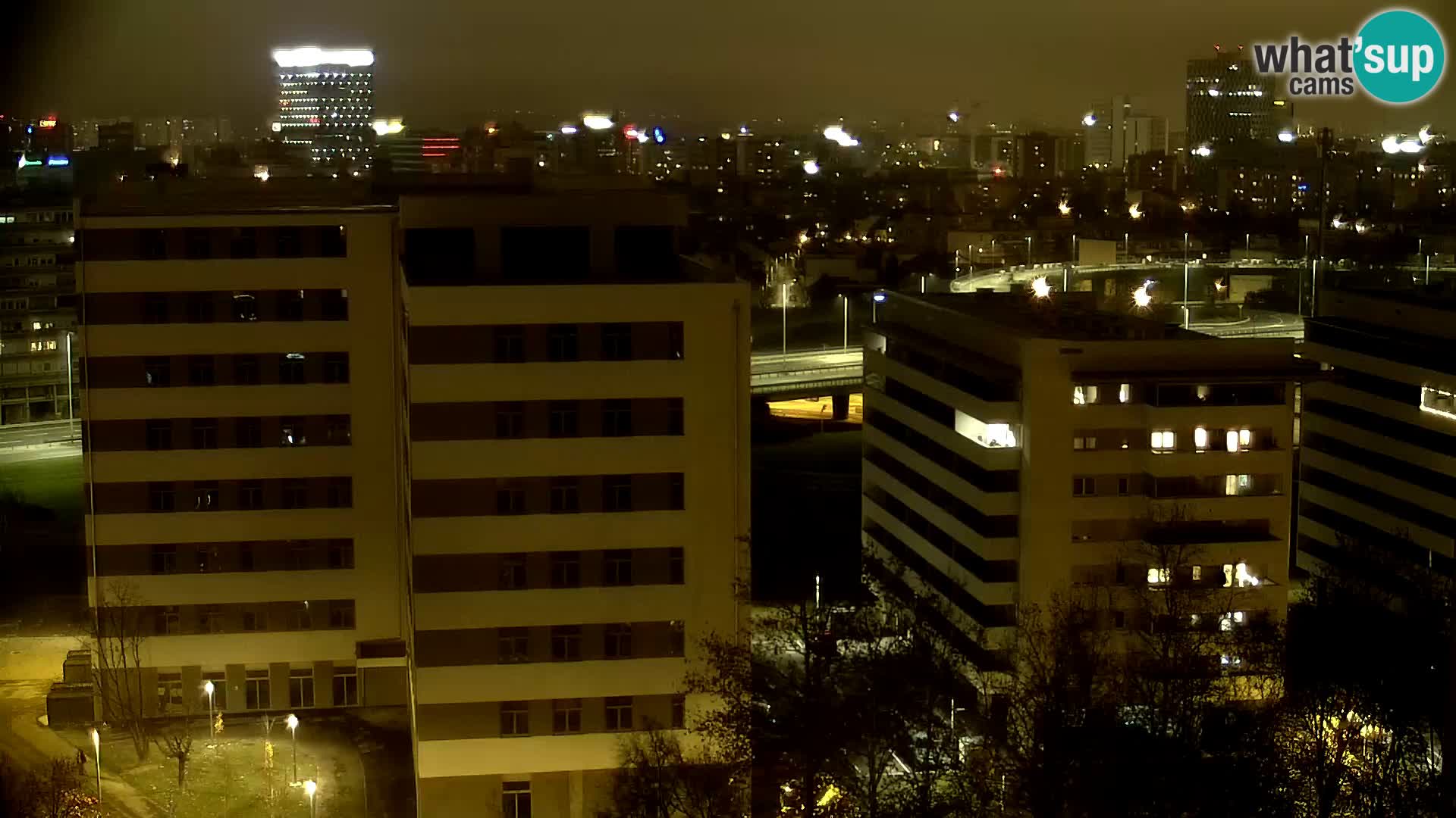 Live Interchange of Slavonska Avenue and Marin Držić Avenue in Zagreb webcam