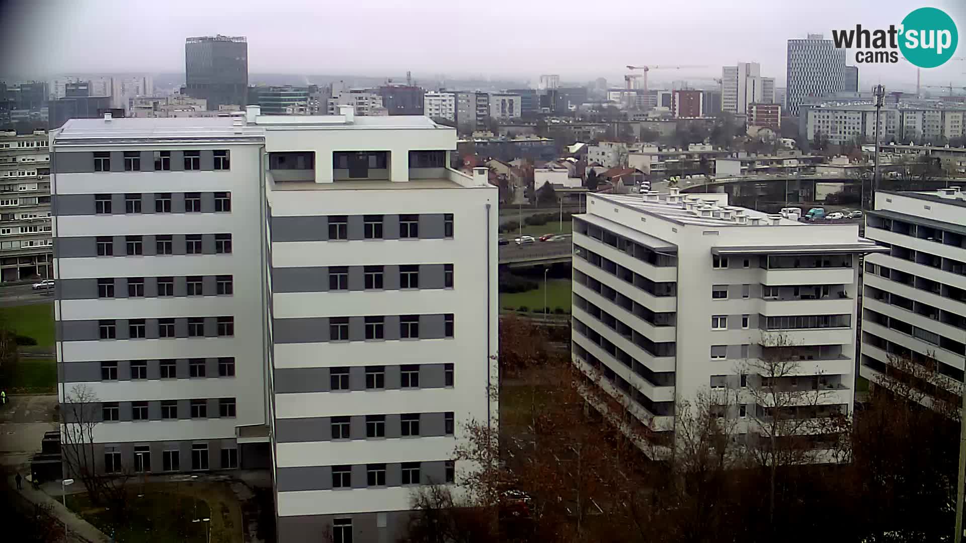 Rotatoria e incrocio viale Slavonska e Marin Držić  – webcam di Zagabria