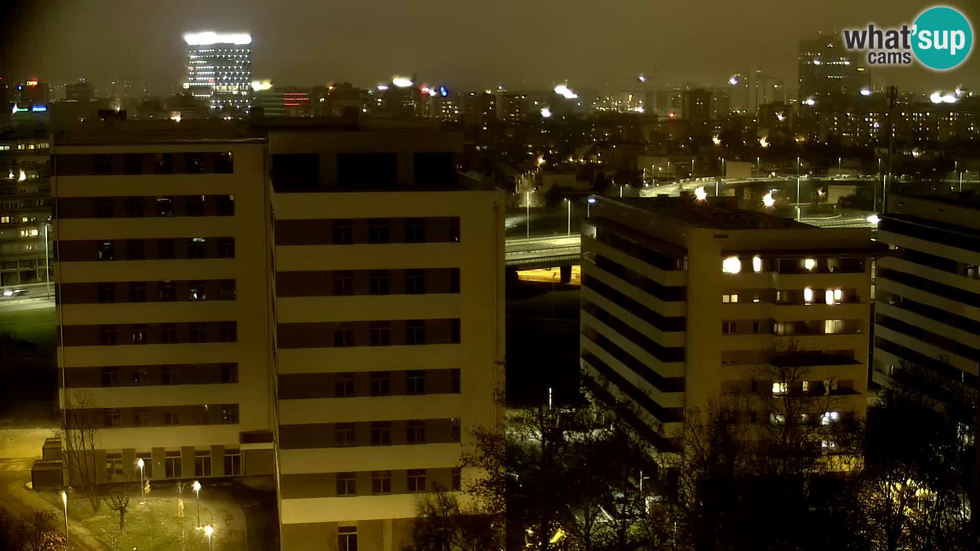 Live Interchange of Slavonska Avenue and Marin Držić Avenue in Zagreb webcam