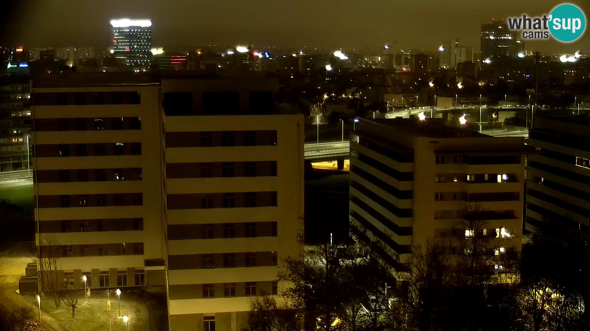 Live Interchange of Slavonska Avenue and Marin Držić Avenue in Zagreb webcam