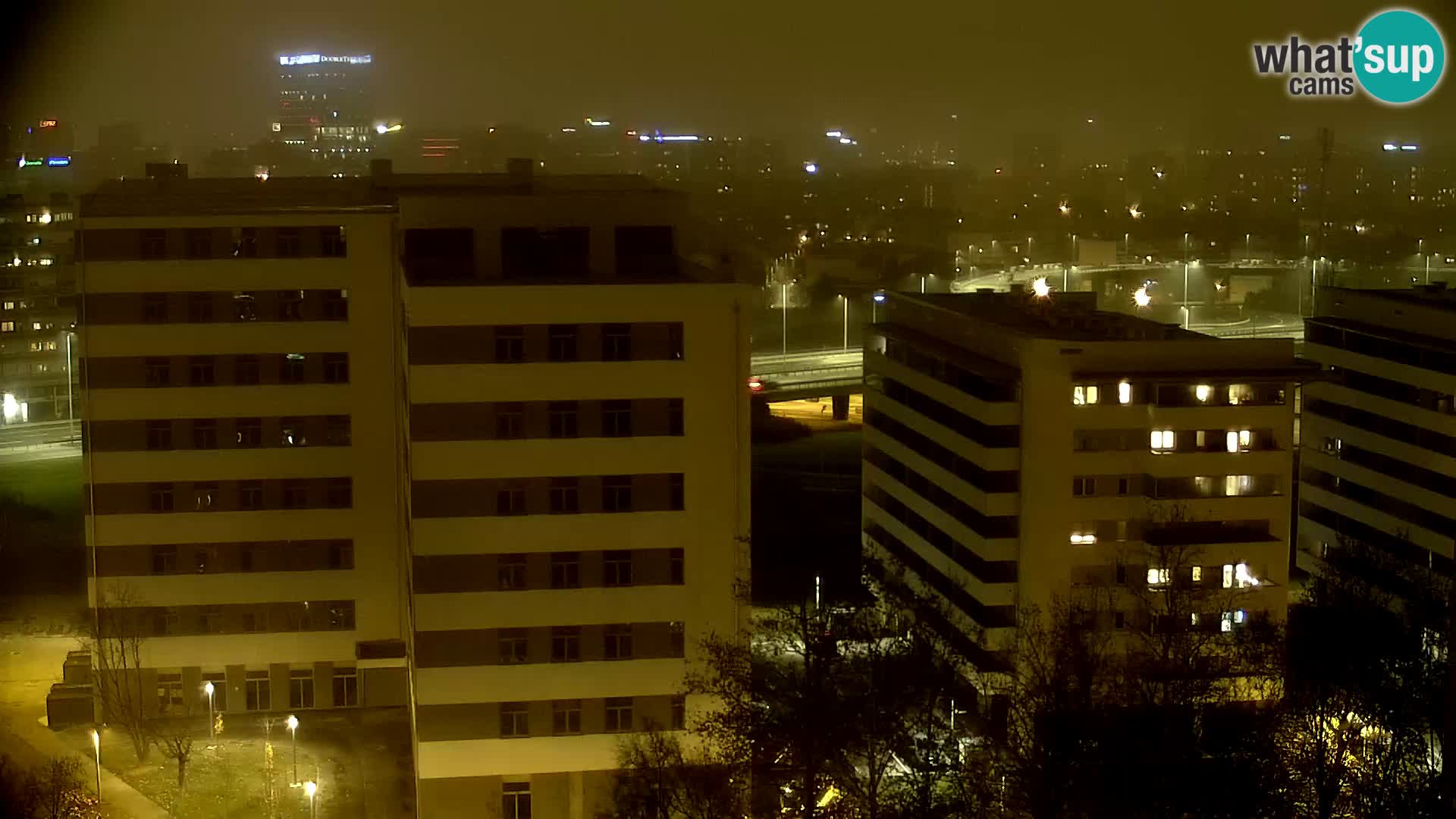 Live-Kreisverkehr Slavonska und Marin Držić Avenue zur Zagreb Webcam