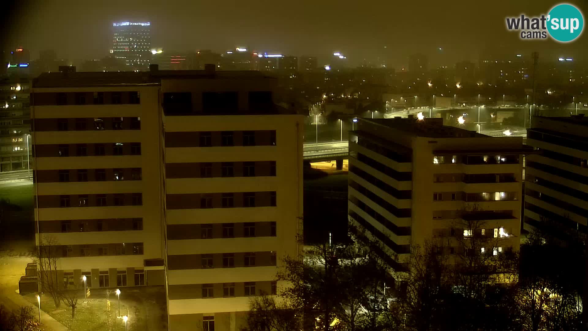 Krožišče Slavonske in Marin Držićeve ulice v Zagrebu v živo