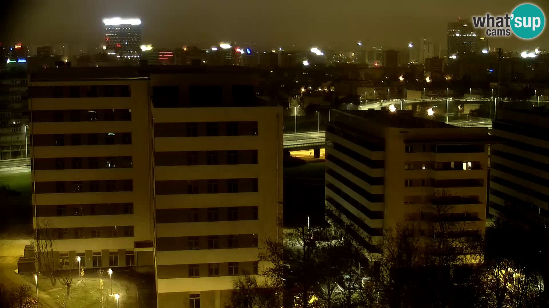 Live Interchange of Slavonska Avenue and Marin Držić Avenue in Zagreb webcam